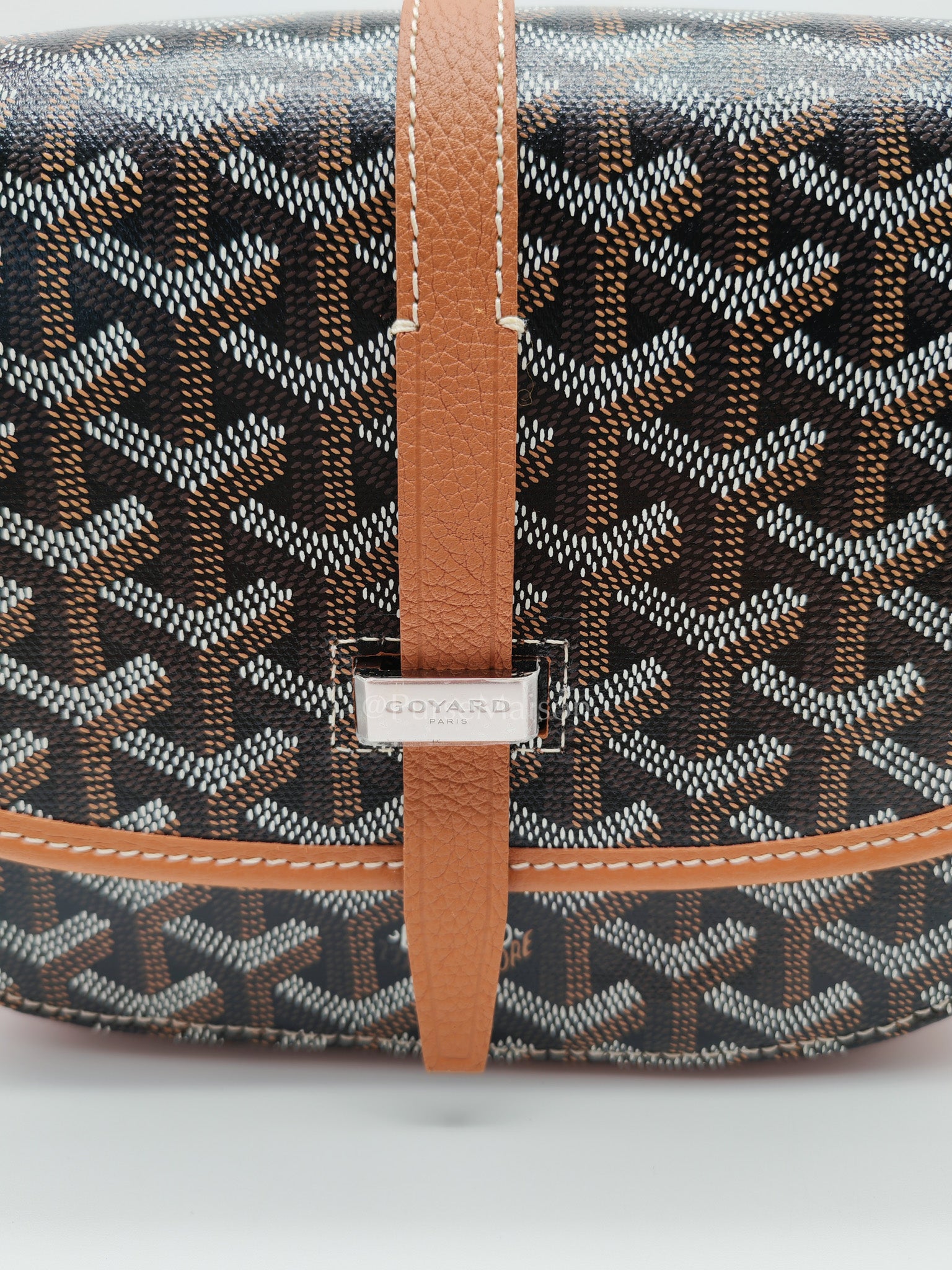 Belvedere PM Tan in Goyardine Canvas Cross Body Bag | Purse Maison Luxury Bags Shop