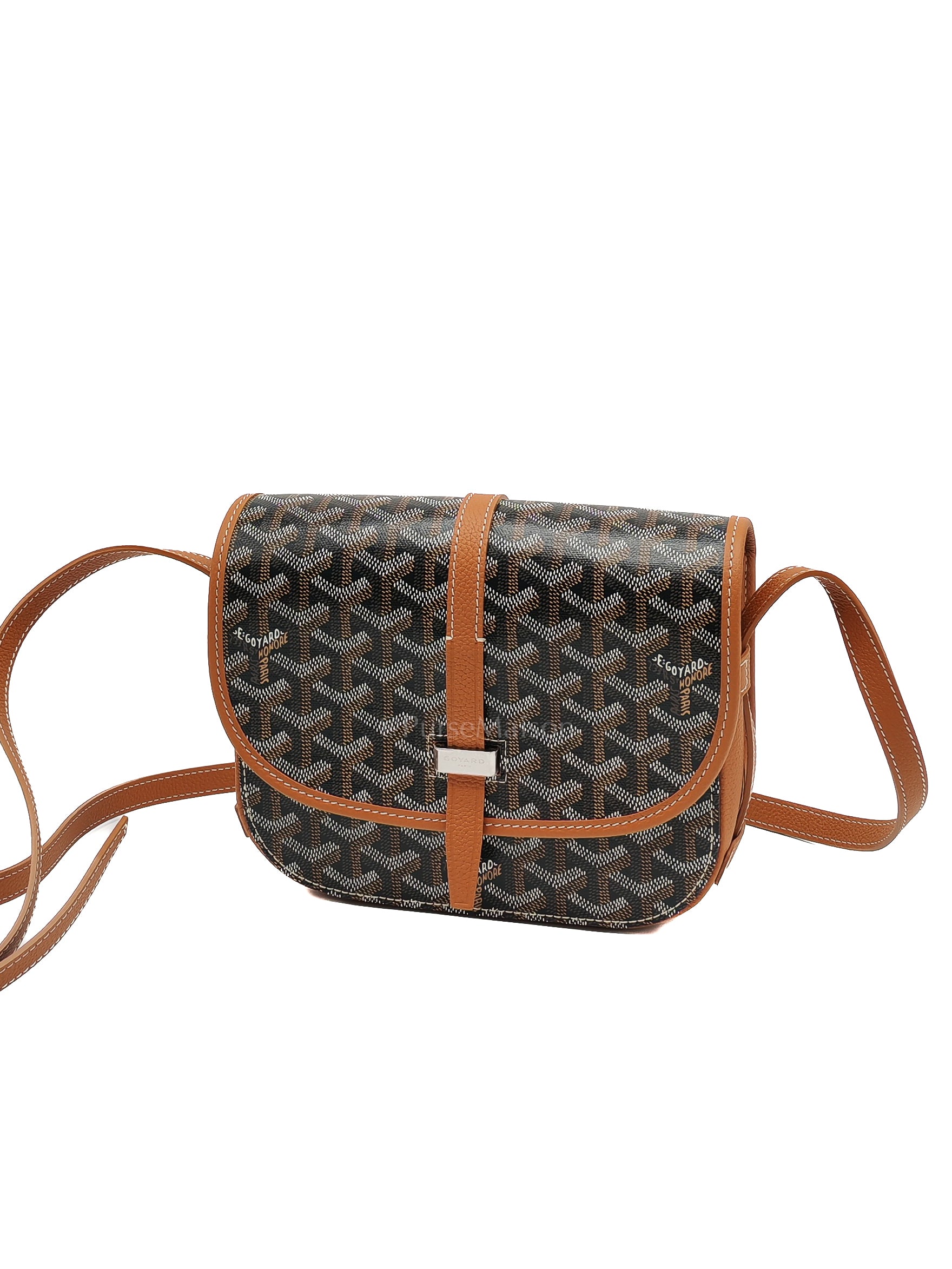Belvedere PM Tan in Goyardine Canvas Cross Body Bag | Purse Maison Luxury Bags Shop