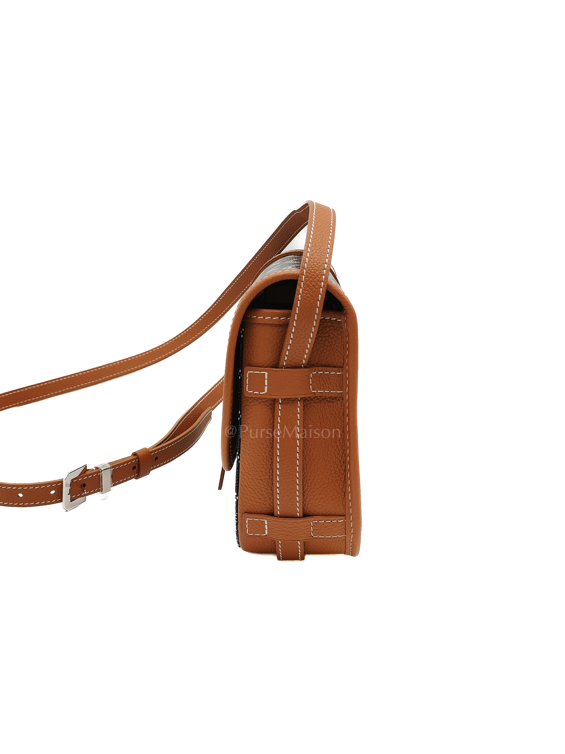 Belvedere PM Tan in Goyardine Canvas Cross Body Bag | Purse Maison Luxury Bags Shop