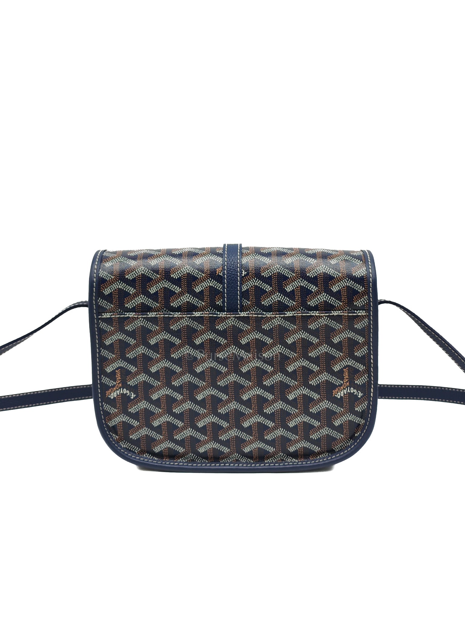 Belvedere PM in Navy Blue/Bleu Marine Goyardine Canvas