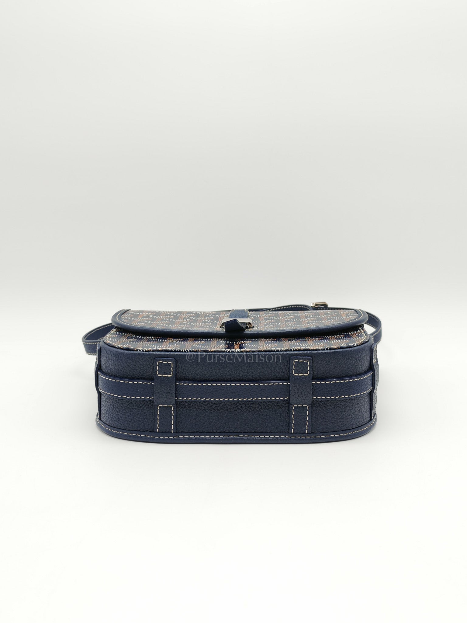 Belvedere PM in Navy Blue/Bleu Marine Goyardine Canvas