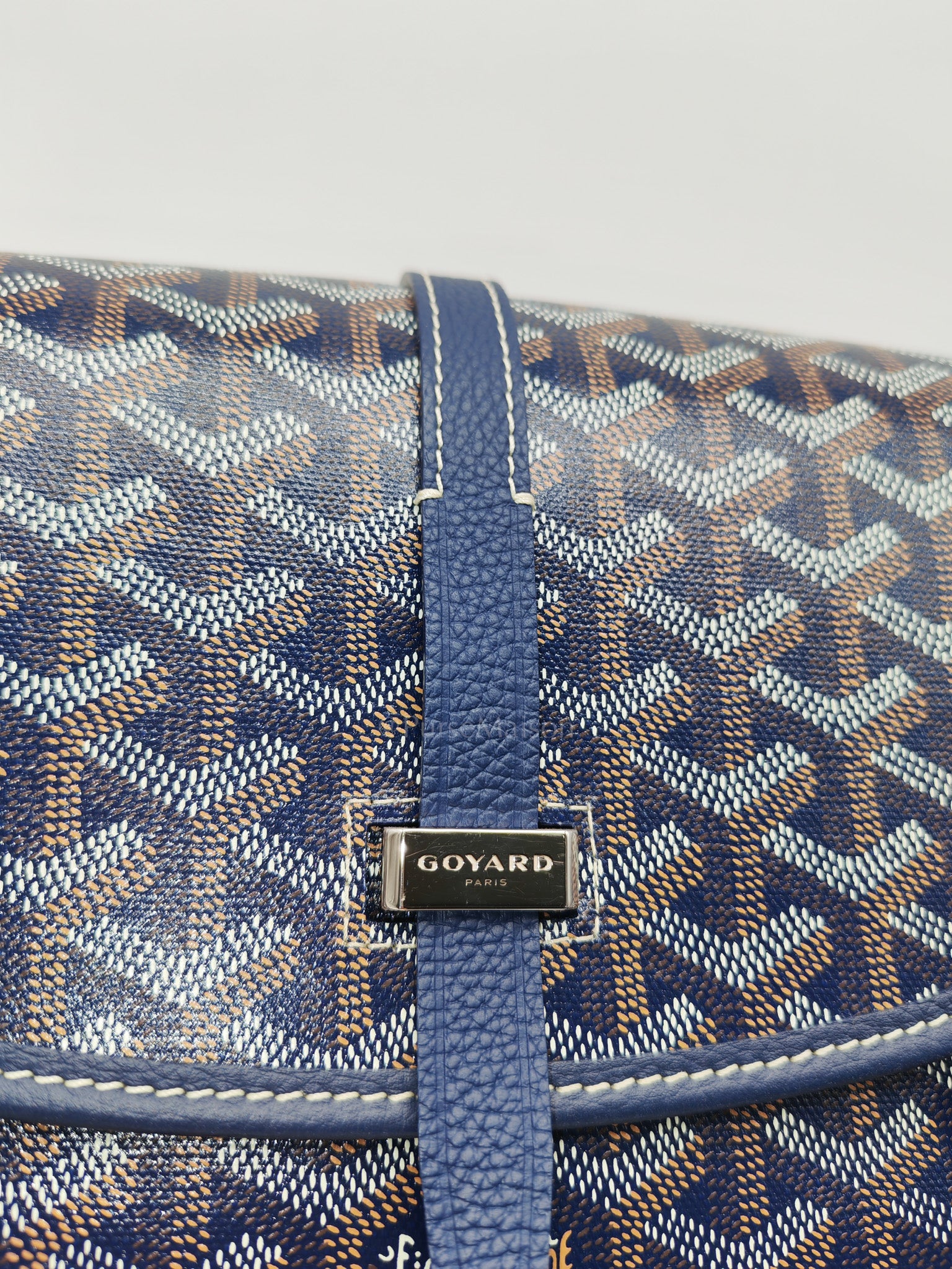 Belvedere PM in Navy Blue/Bleu Marine Goyardine Canvas