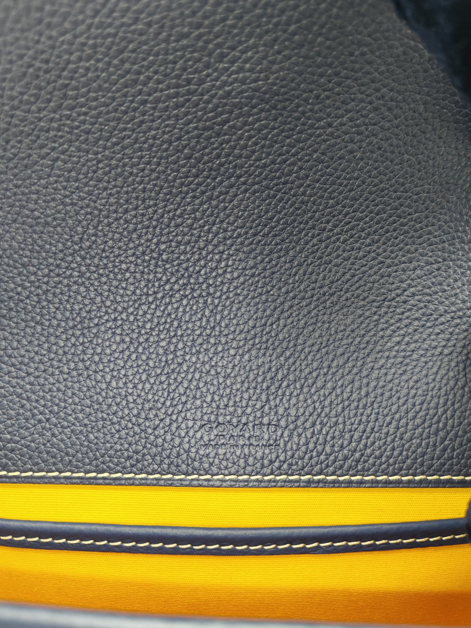 Belvedere PM in Navy Blue/Bleu Marine Goyardine Canvas