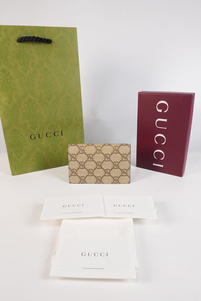 Bi-Fold Flat Card Holder in Supreme Monogram | Purse Maison Luxury Bags Shop