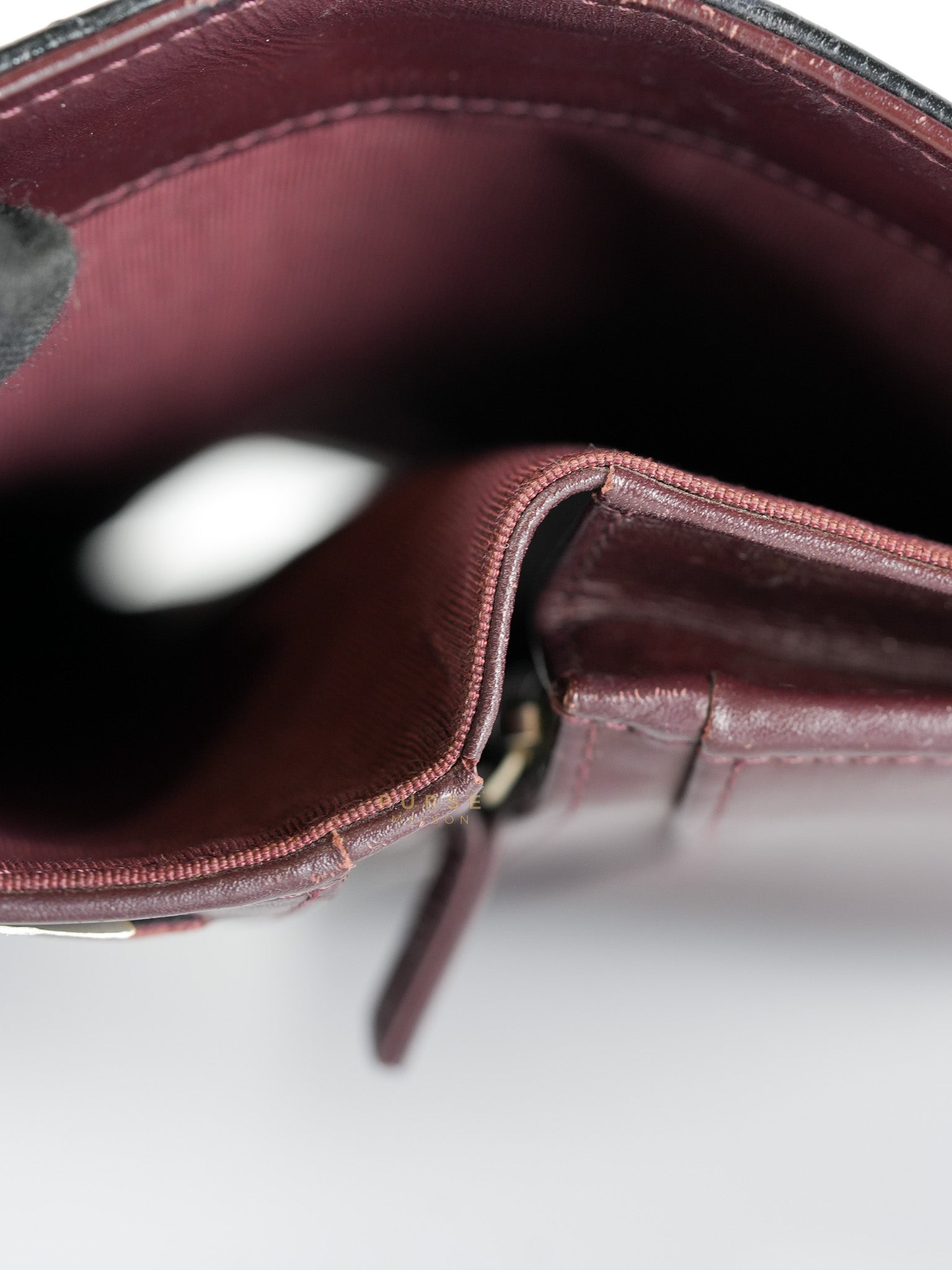 Bi-Fold Long Wallet in Black Quilted Caviar Leather Series 22 | Purse Maison Luxury Bags Shop