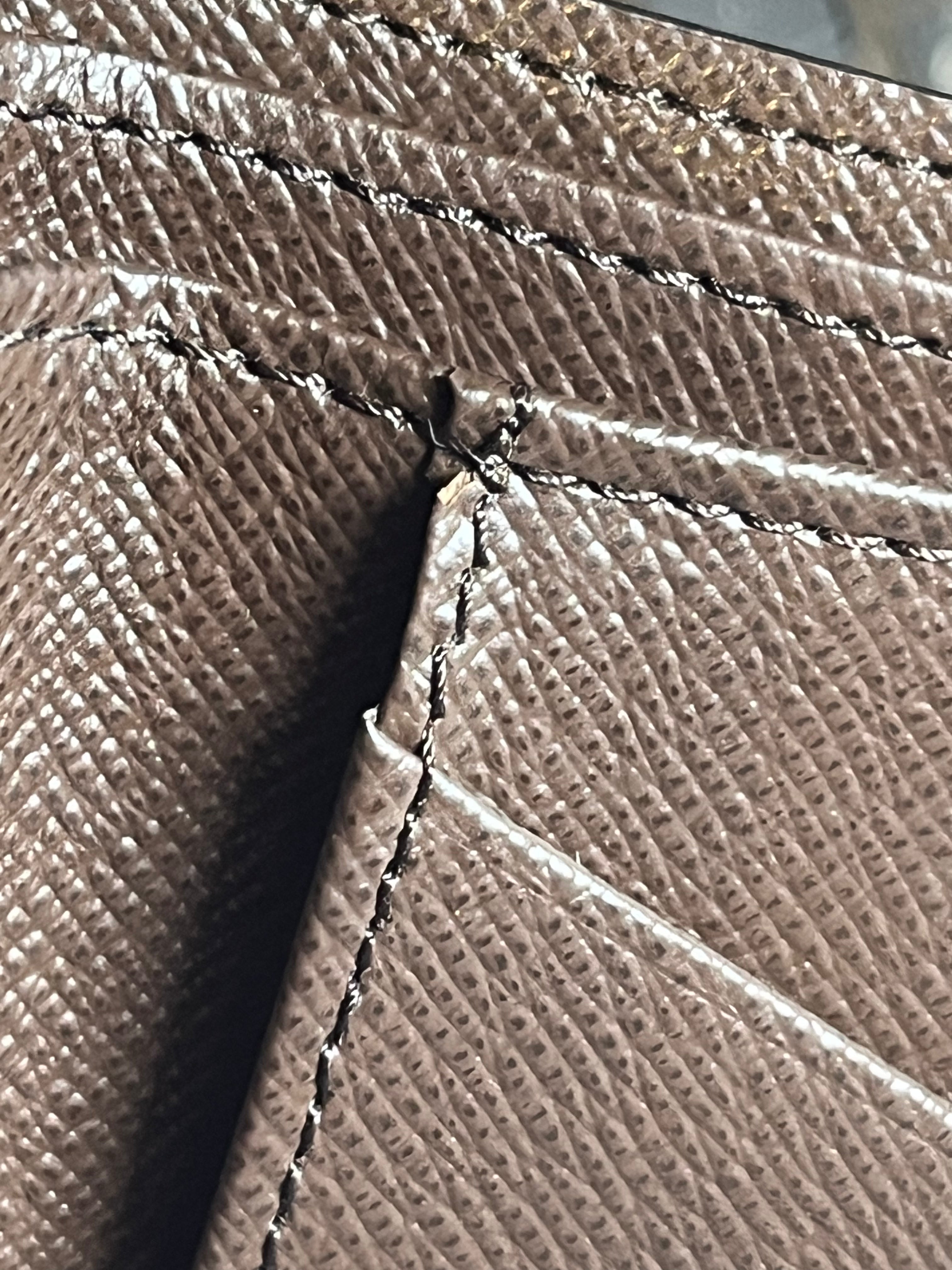 Bi-fold Wallet Damier Ebene with CSC Initials | Purse Maison Luxury Bags Shop