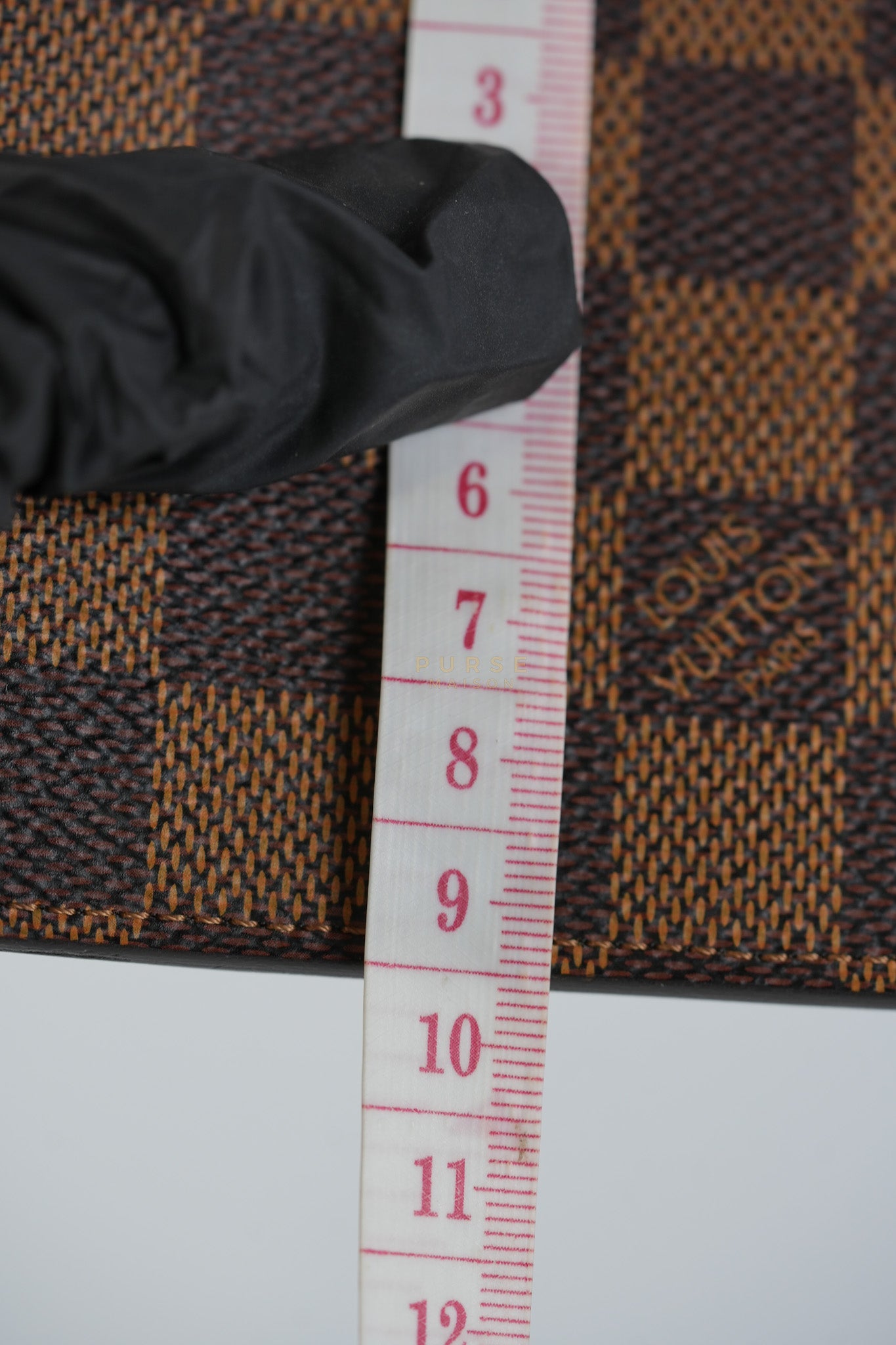 Bi-fold Wallet Damier Ebene with CSC Initials | Purse Maison Luxury Bags Shop