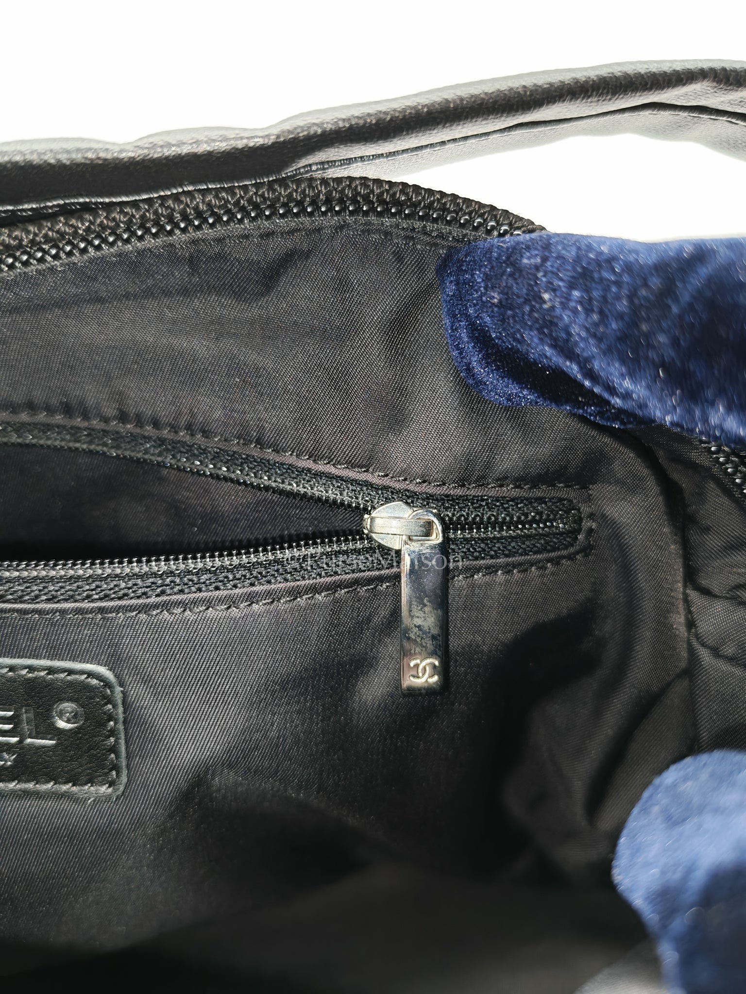 Biarritz Coated Canvas Shoulder Bag in Silver Hardware Series 11 | Purse Maison Luxury Bags Shop