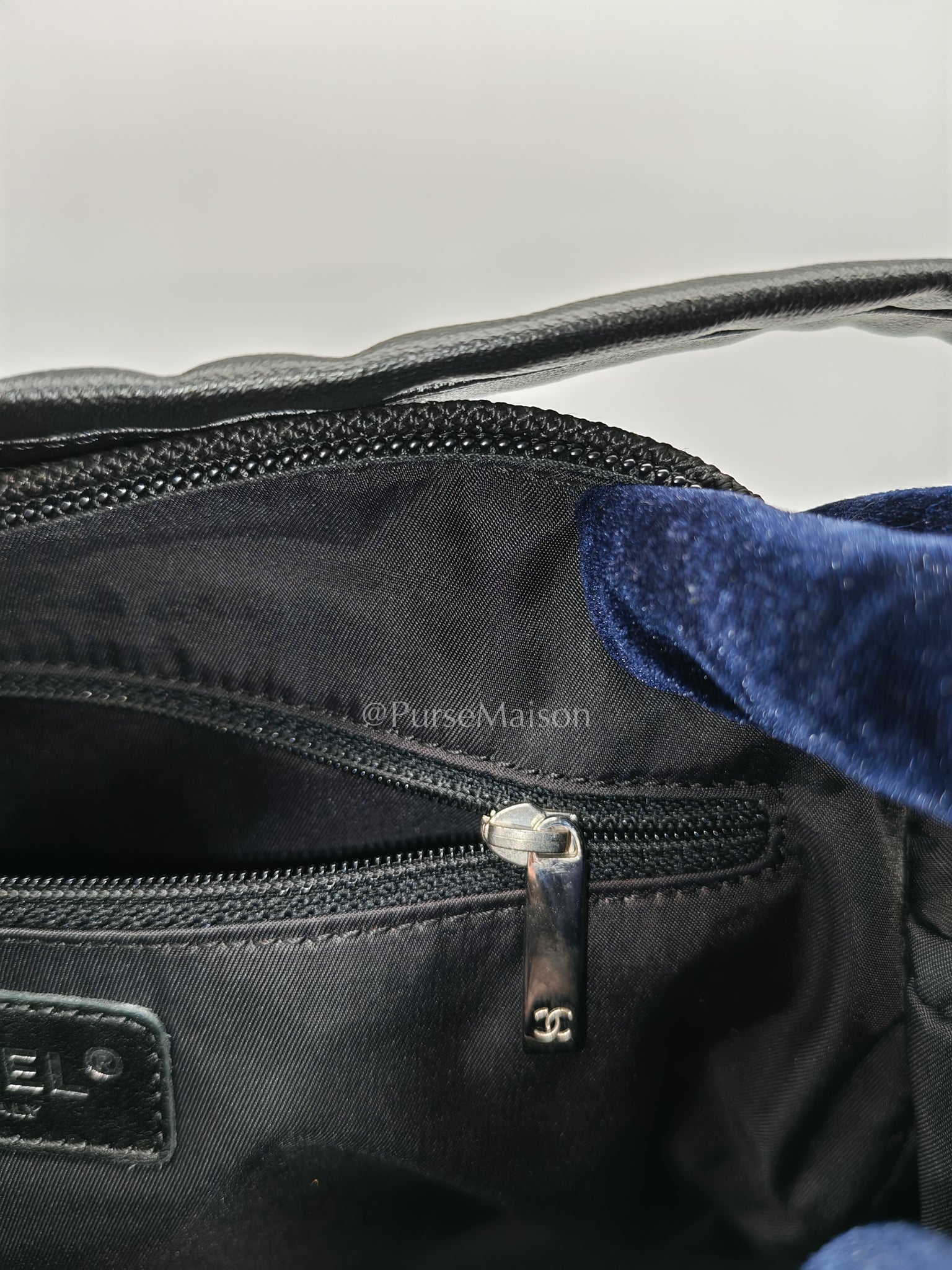 Biarritz Coated Canvas Shoulder Bag in Silver Hardware Series 11 | Purse Maison Luxury Bags Shop