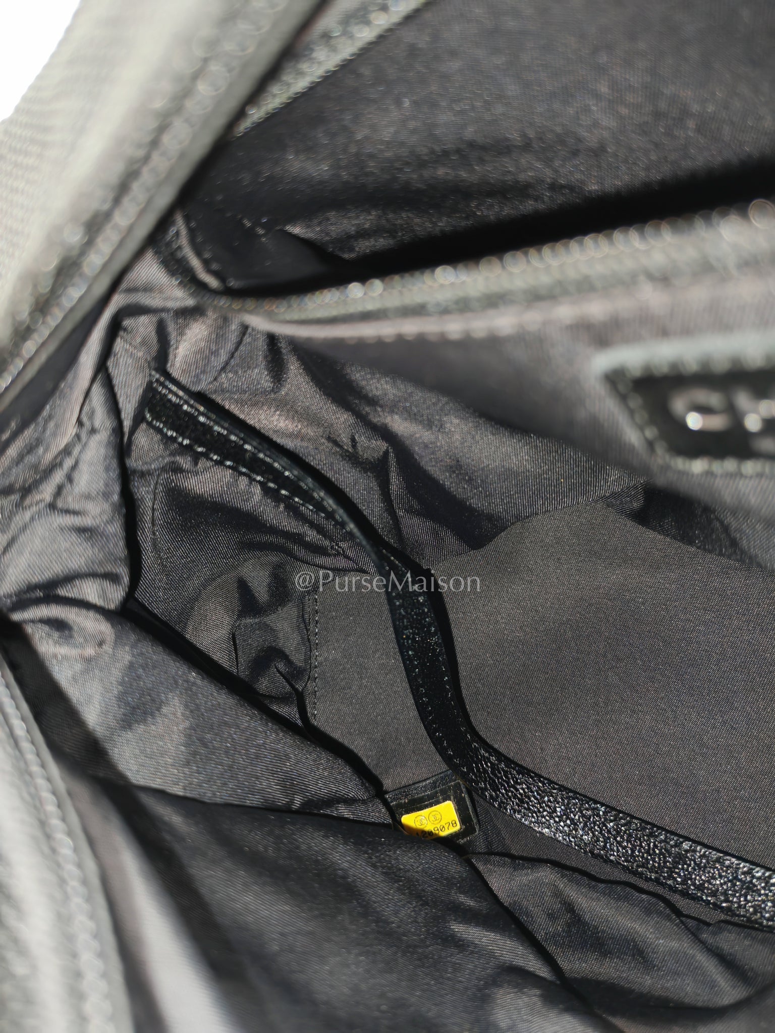 Biarritz Coated Canvas Shoulder Bag in Silver Hardware Series 11 | Purse Maison Luxury Bags Shop