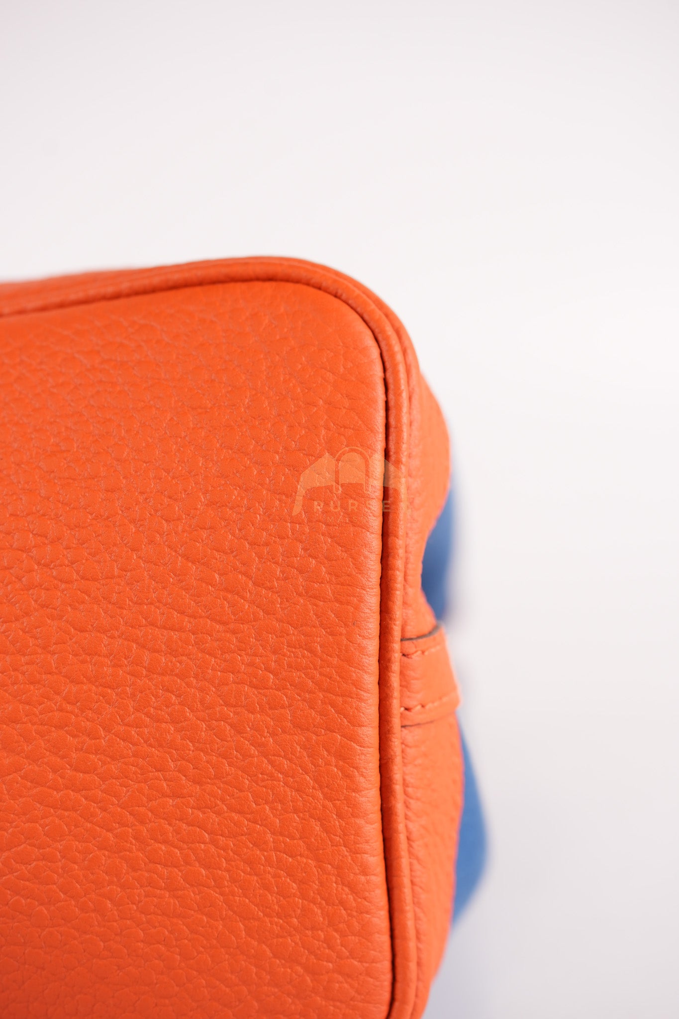 Bicolor Garden Party Tote Bag (GPT) 30 in Orange & Blue Canvas Palladium Hardware Stamp X(2016) | Purse Maison Luxury Bags Shop