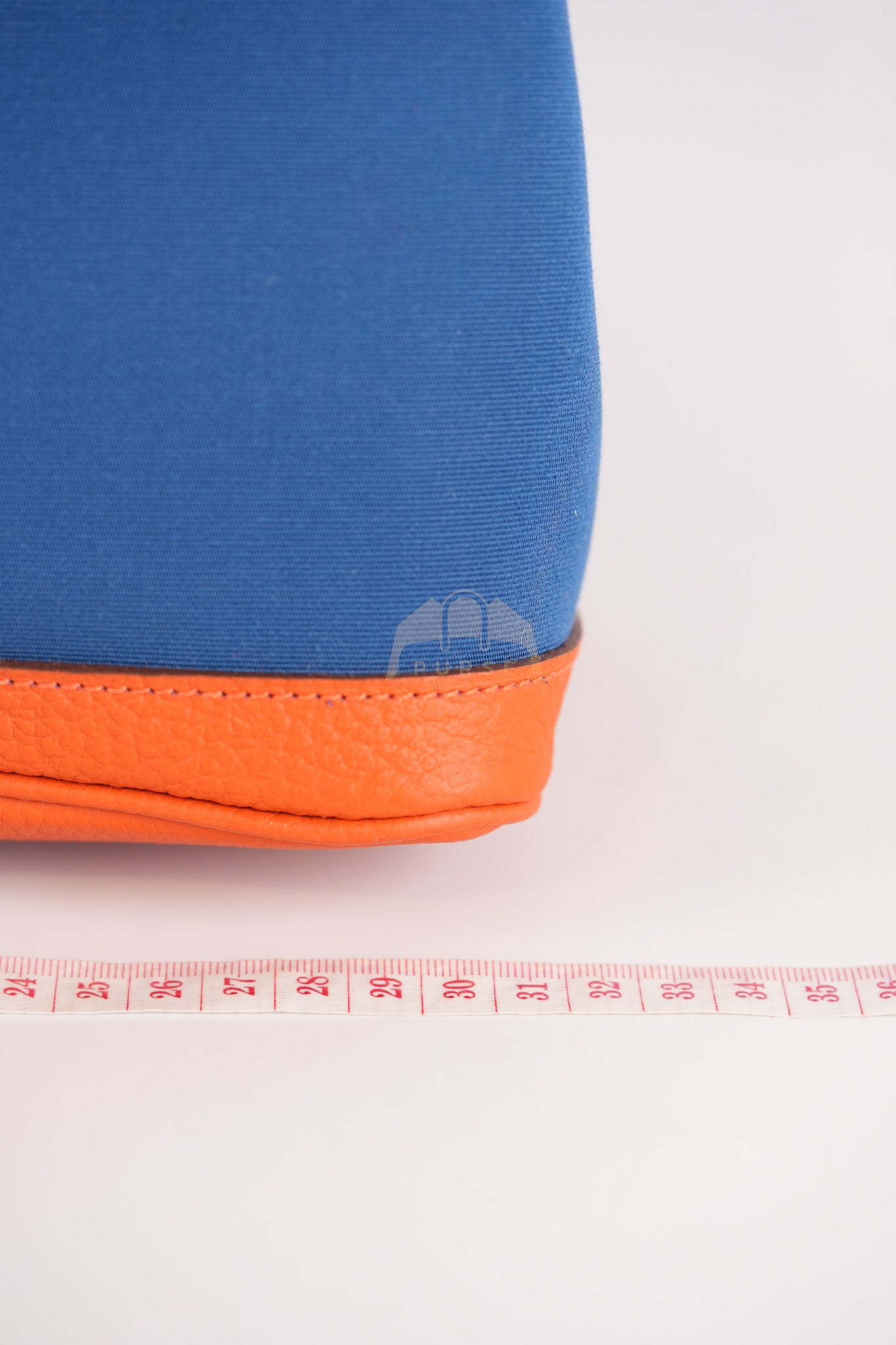 Bicolor Garden Party Tote Bag (GPT) 30 in Orange & Blue Canvas Palladium Hardware Stamp X(2016) | Purse Maison Luxury Bags Shop