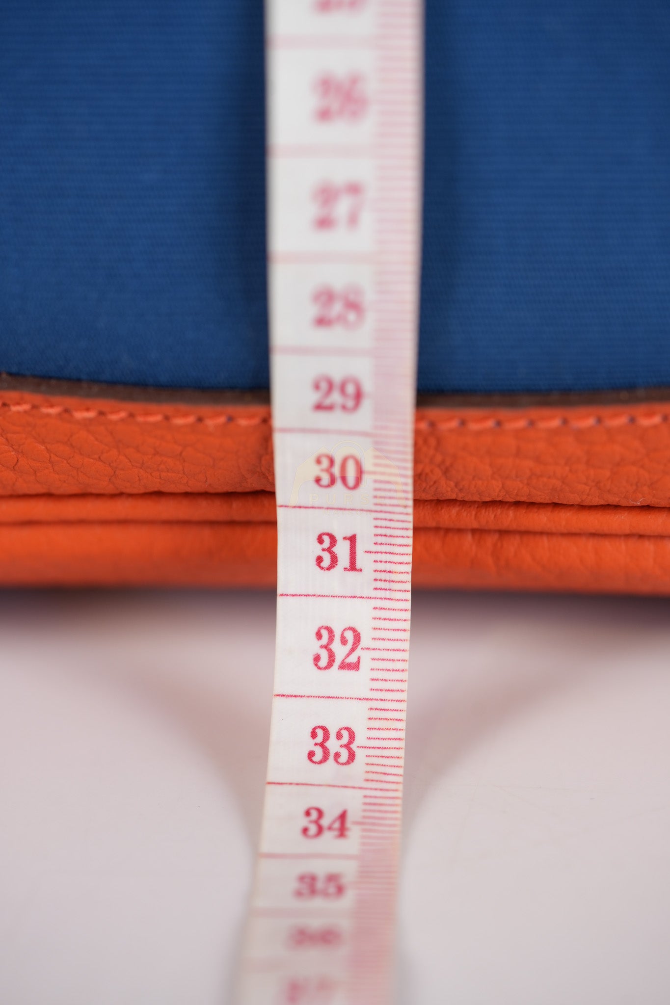 Bicolor Garden Party Tote Bag (GPT) 30 in Orange & Blue Canvas Palladium Hardware Stamp X(2016) | Purse Maison Luxury Bags Shop