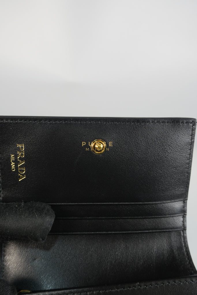 Bifold Black Saffiano Leather Wallet | Purse Maison Luxury Bags Shop
