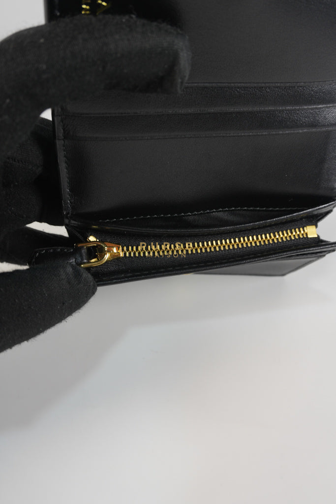 Bifold Black Saffiano Leather Wallet | Purse Maison Luxury Bags Shop