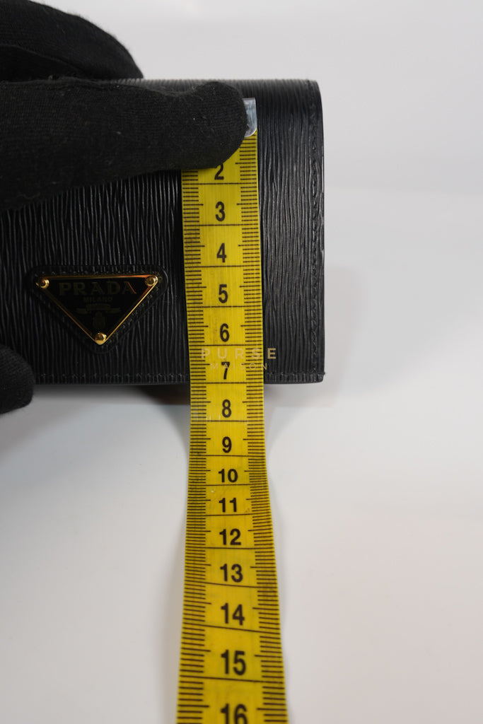 Bifold Black Saffiano Leather Wallet | Purse Maison Luxury Bags Shop