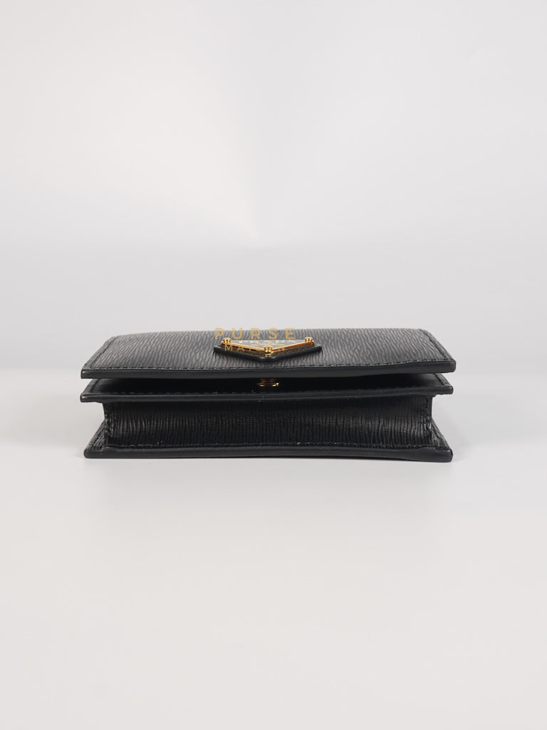Bifold Black Saffiano Leather Wallet | Purse Maison Luxury Bags Shop
