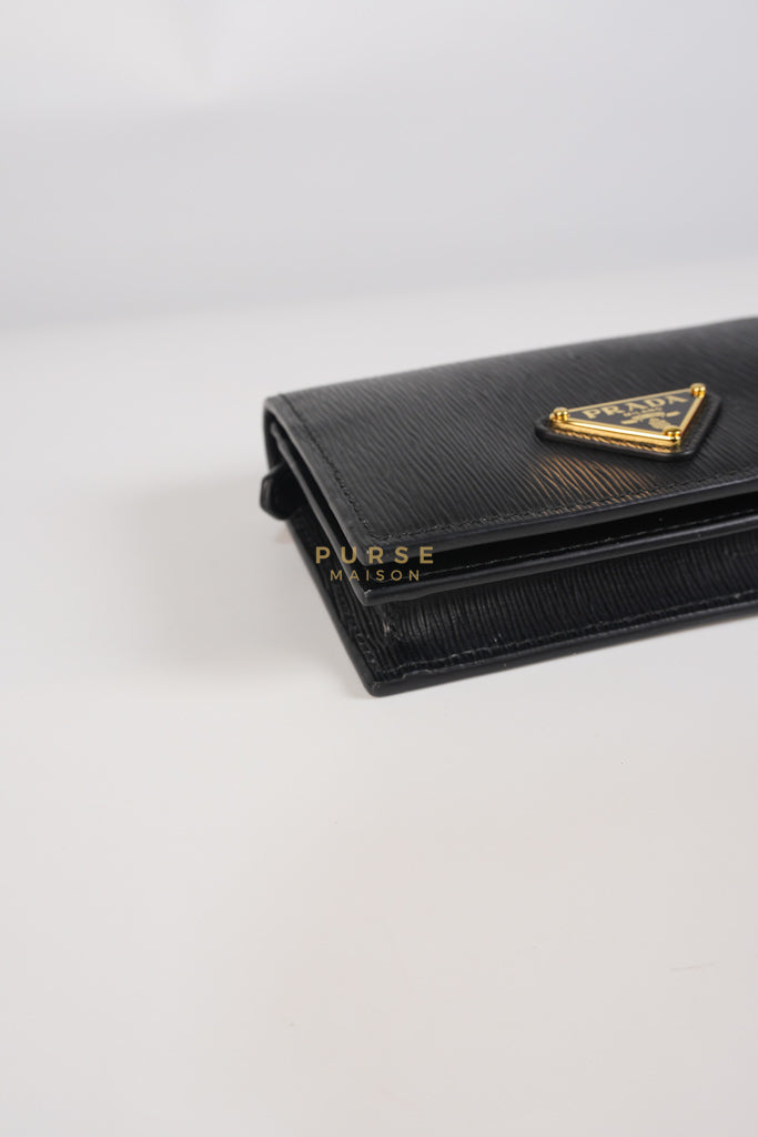 Bifold Black Saffiano Leather Wallet | Purse Maison Luxury Bags Shop