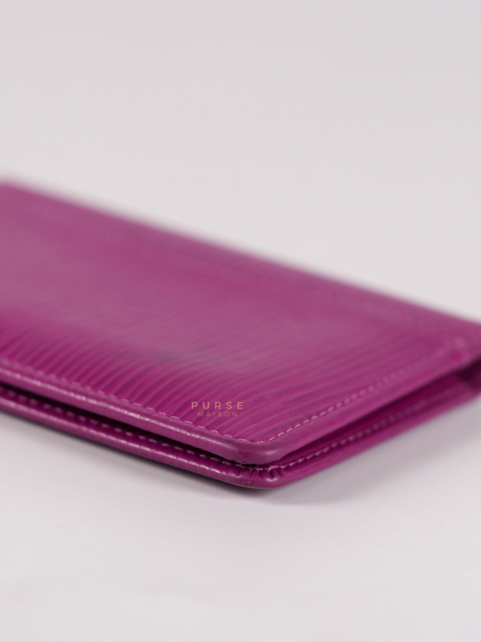 Bifold Card Holder in Purple Epi Leather Canvas (Date Code: SP1018) | Purse Maison Luxury Bags Shop
