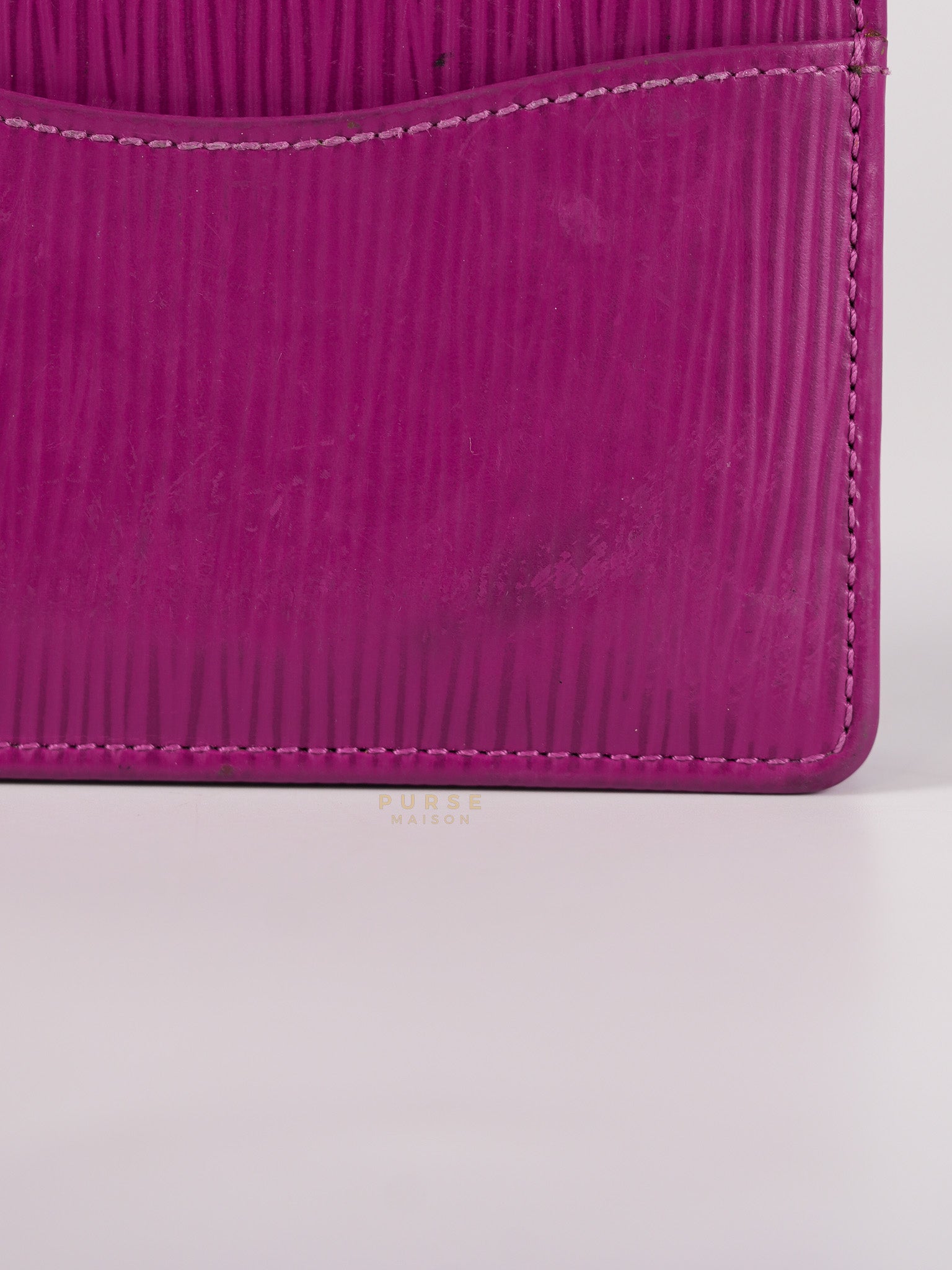 Bifold Card Holder in Purple Epi Leather Canvas (Date Code: SP1018) | Purse Maison Luxury Bags Shop