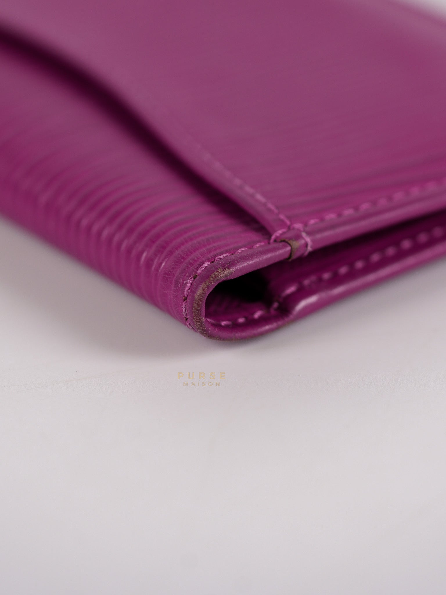 Bifold Card Holder in Purple Epi Leather Canvas (Date Code: SP1018) | Purse Maison Luxury Bags Shop