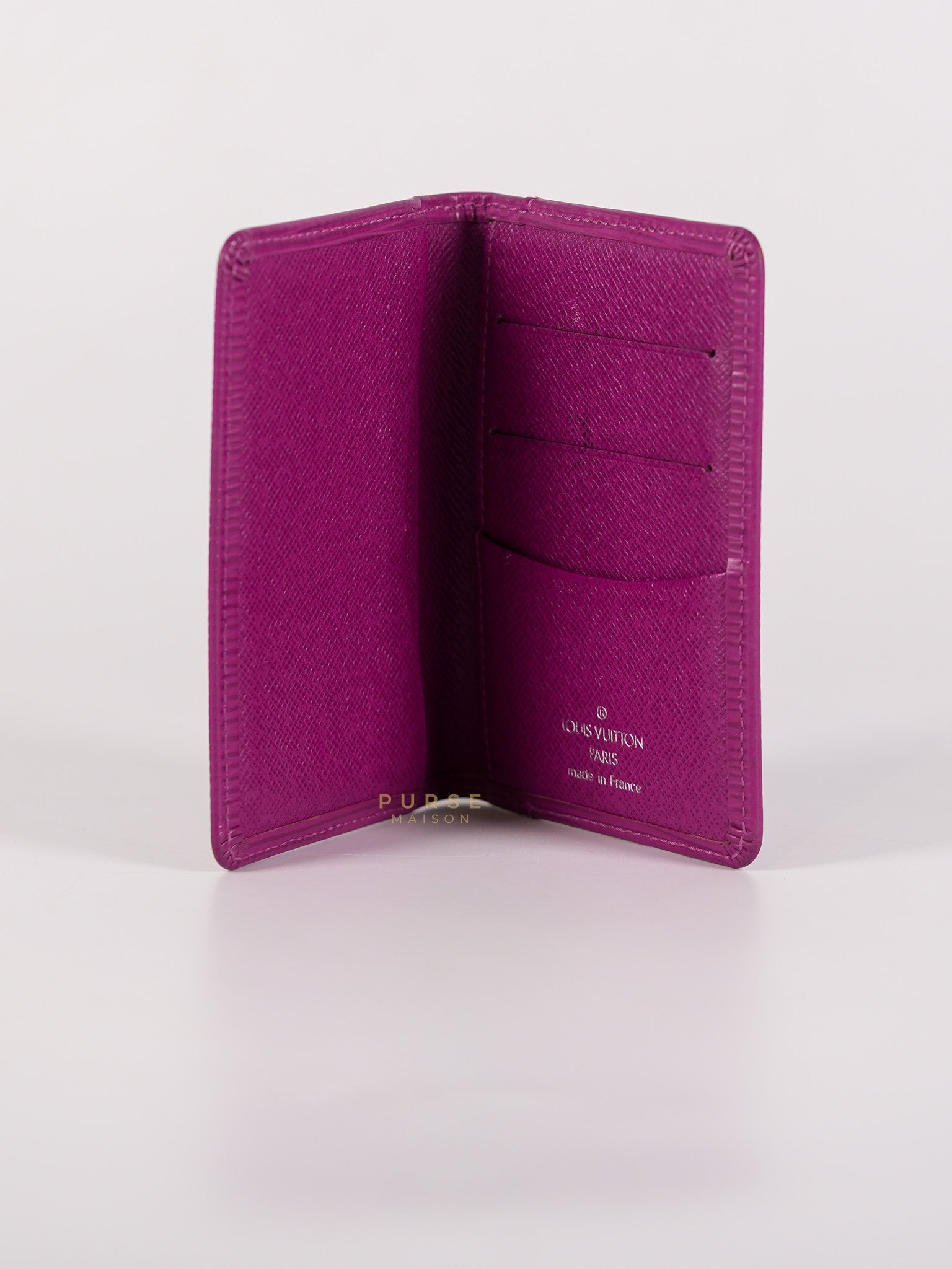Bifold Card Holder in Purple Epi Leather Canvas (Date Code: SP1018) | Purse Maison Luxury Bags Shop
