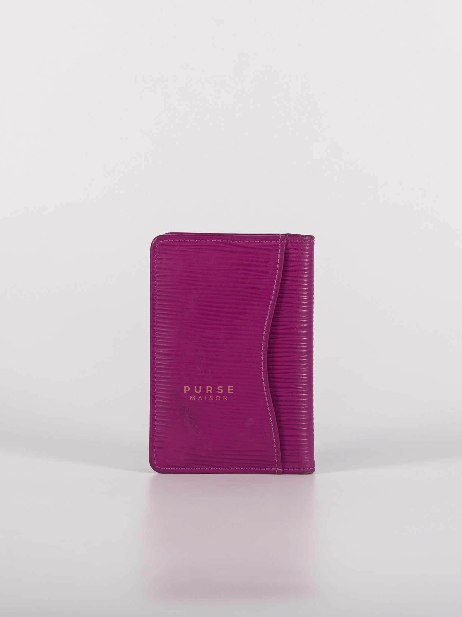Bifold Card Holder in Purple Epi Leather Canvas (Date Code: SP1018) | Purse Maison Luxury Bags Shop