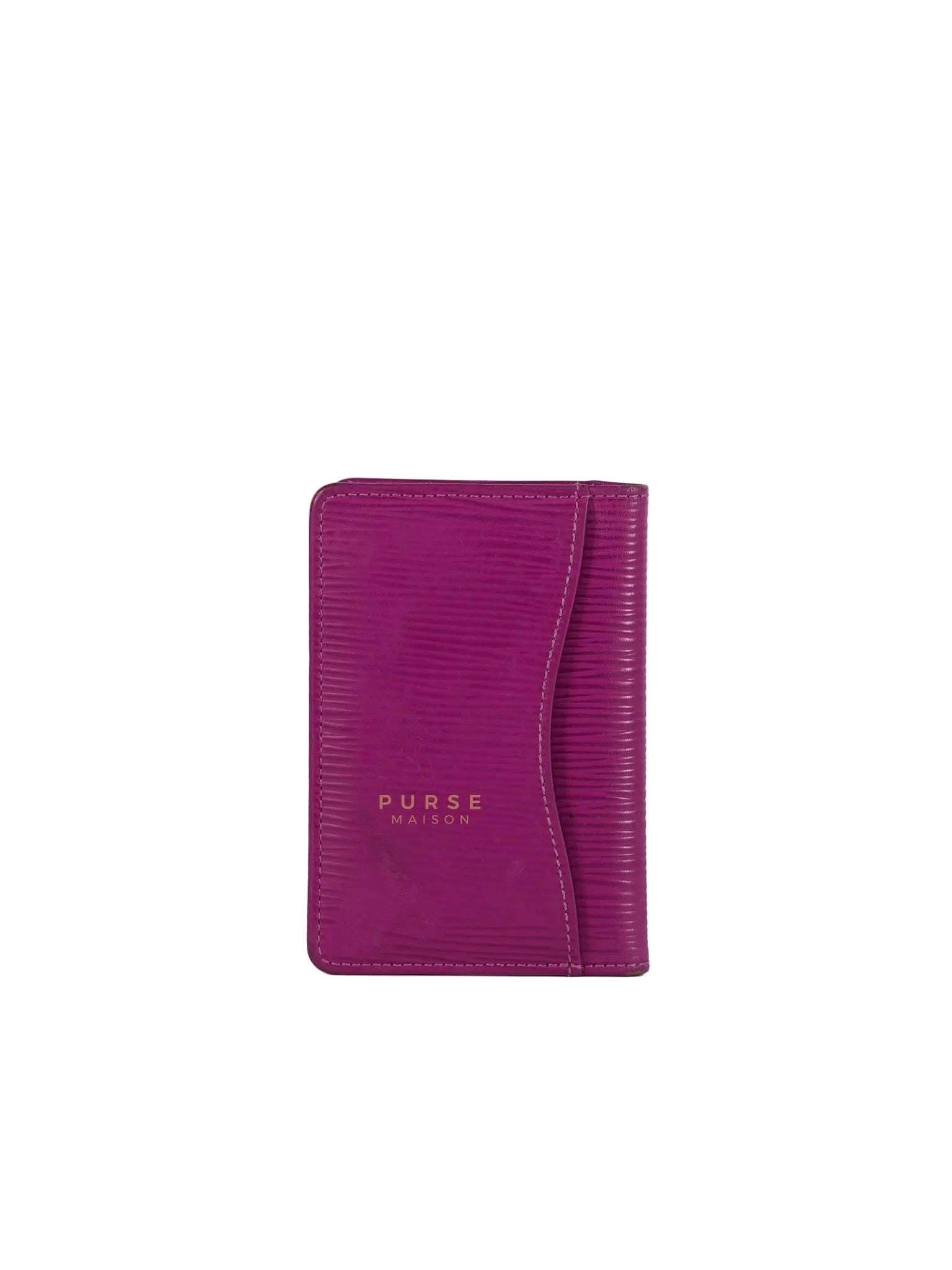 Bifold Card Holder in Purple Epi Leather Canvas (Date Code: SP1018) | Purse Maison Luxury Bags Shop