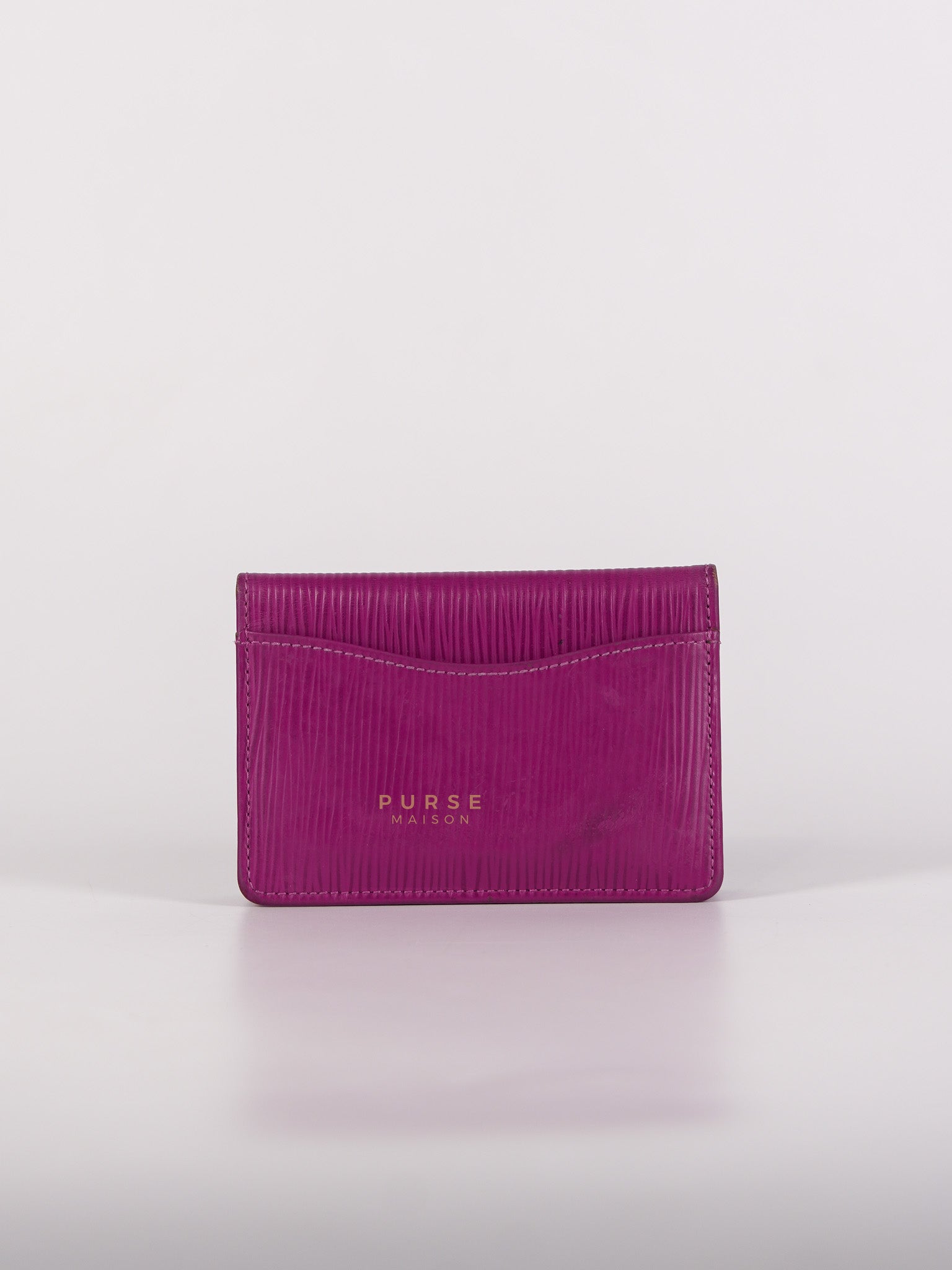 Bifold Card Holder in Purple Epi Leather Canvas (Date Code: SP1018) | Purse Maison Luxury Bags Shop