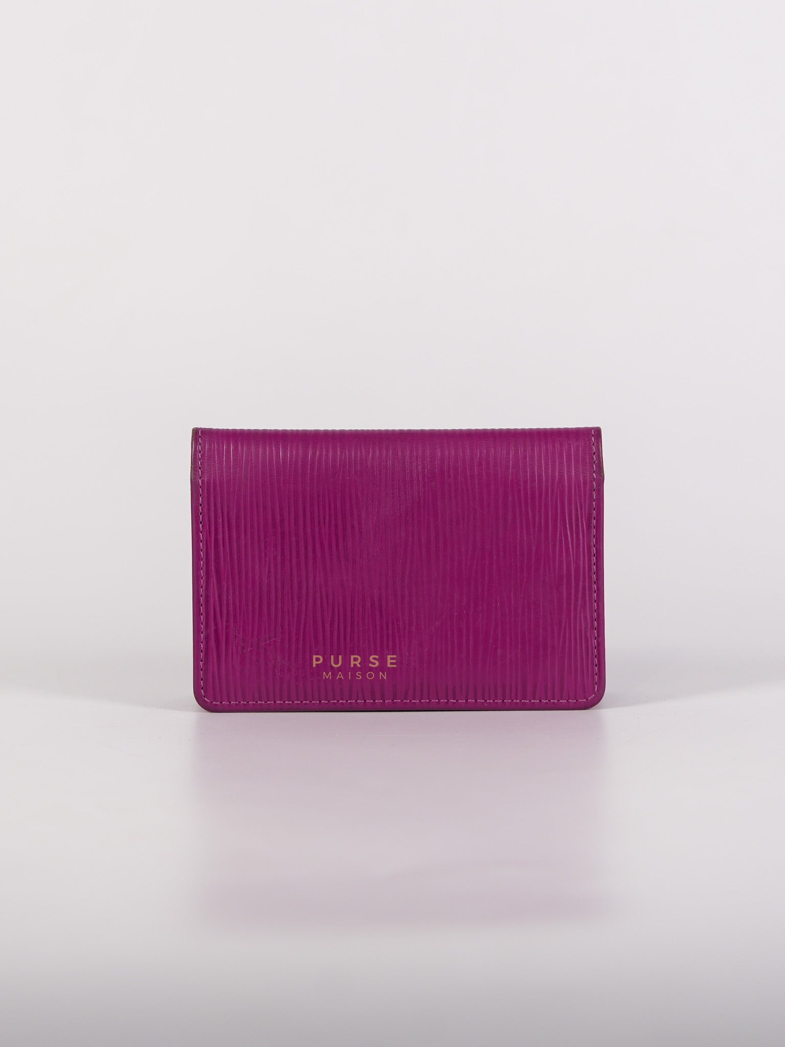 Bifold Card Holder in Purple Epi Leather Canvas (Date Code: SP1018) | Purse Maison Luxury Bags Shop