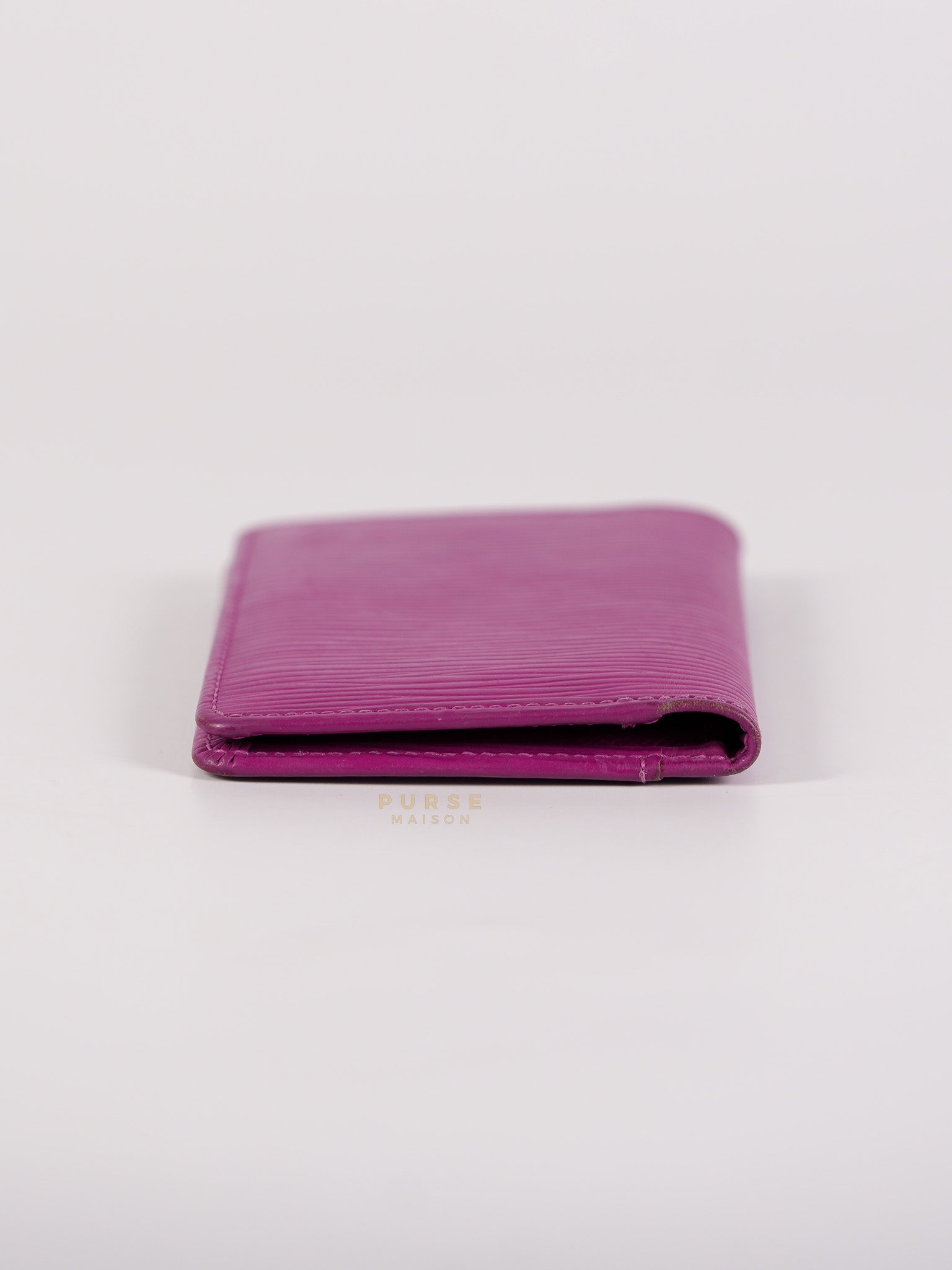 Bifold Card Holder in Purple Epi Leather Canvas (Date Code: SP1018) | Purse Maison Luxury Bags Shop