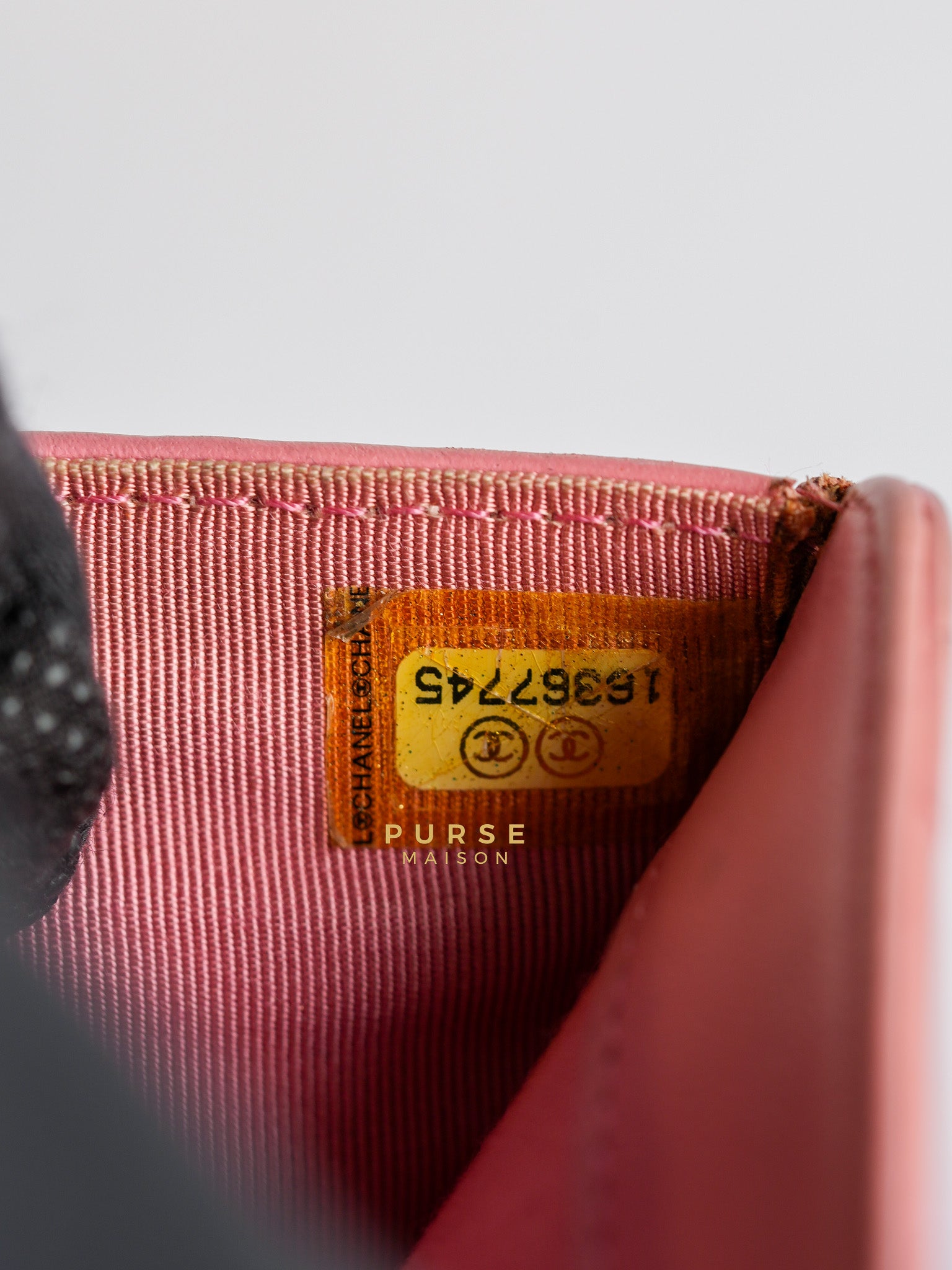 Bifold Compact Wallet in Pink Lambskin Leather and Silver Hardware Series 16 | Purse Maison Luxury Bags Shop