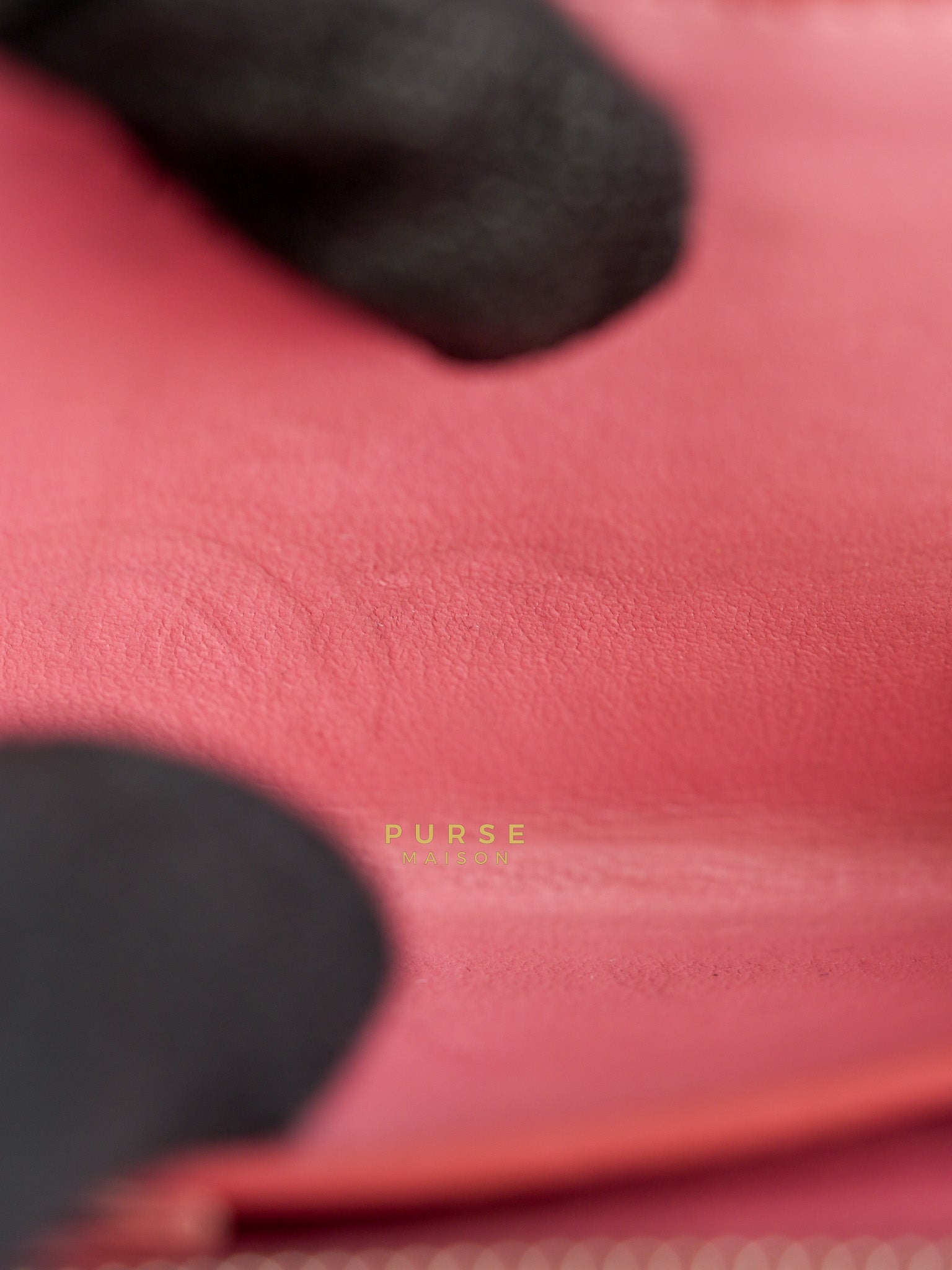 Bifold Compact Wallet in Pink Lambskin Leather and Silver Hardware Series 16 | Purse Maison Luxury Bags Shop