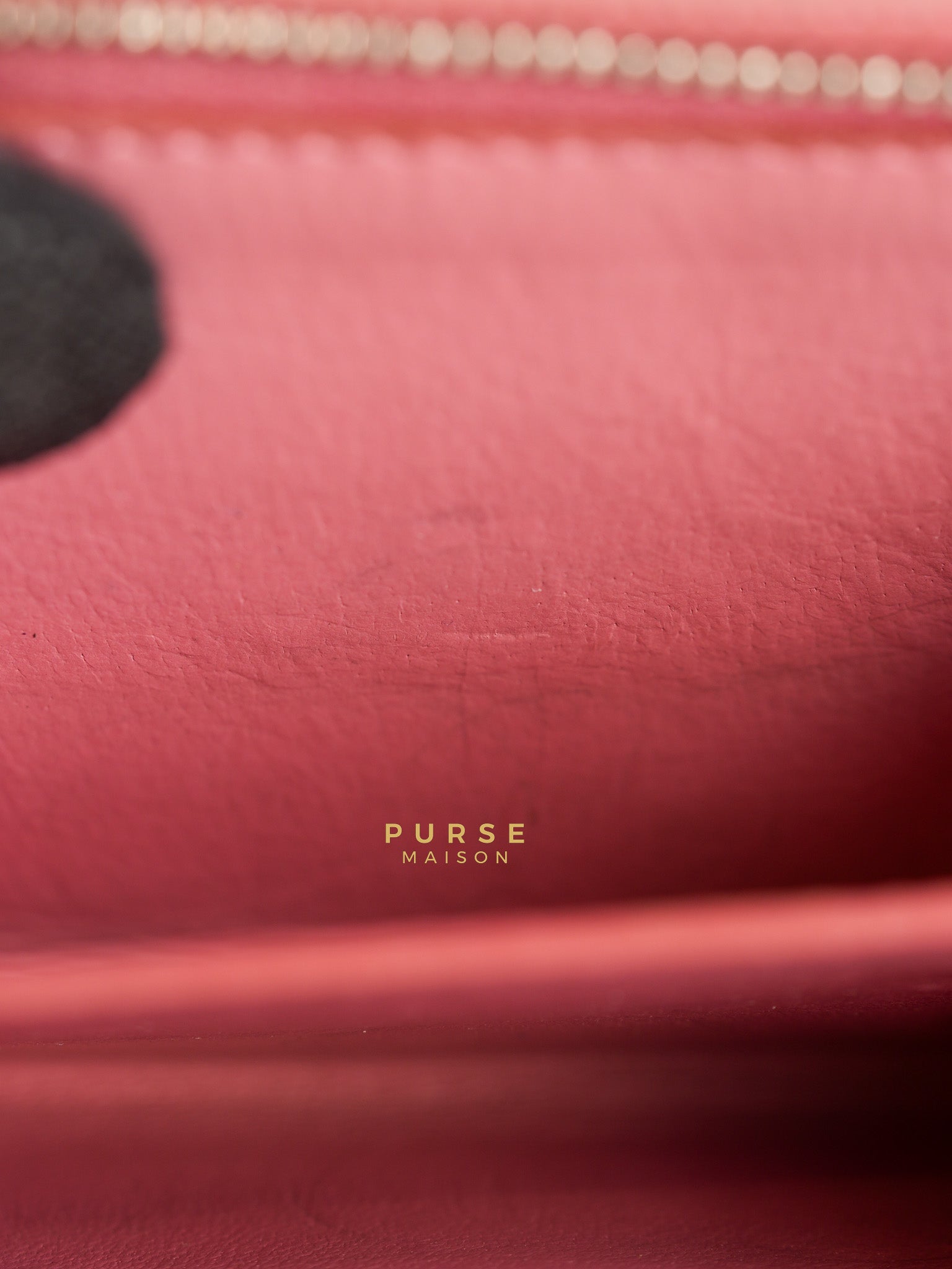 Bifold Compact Wallet in Pink Lambskin Leather and Silver Hardware Series 16 | Purse Maison Luxury Bags Shop