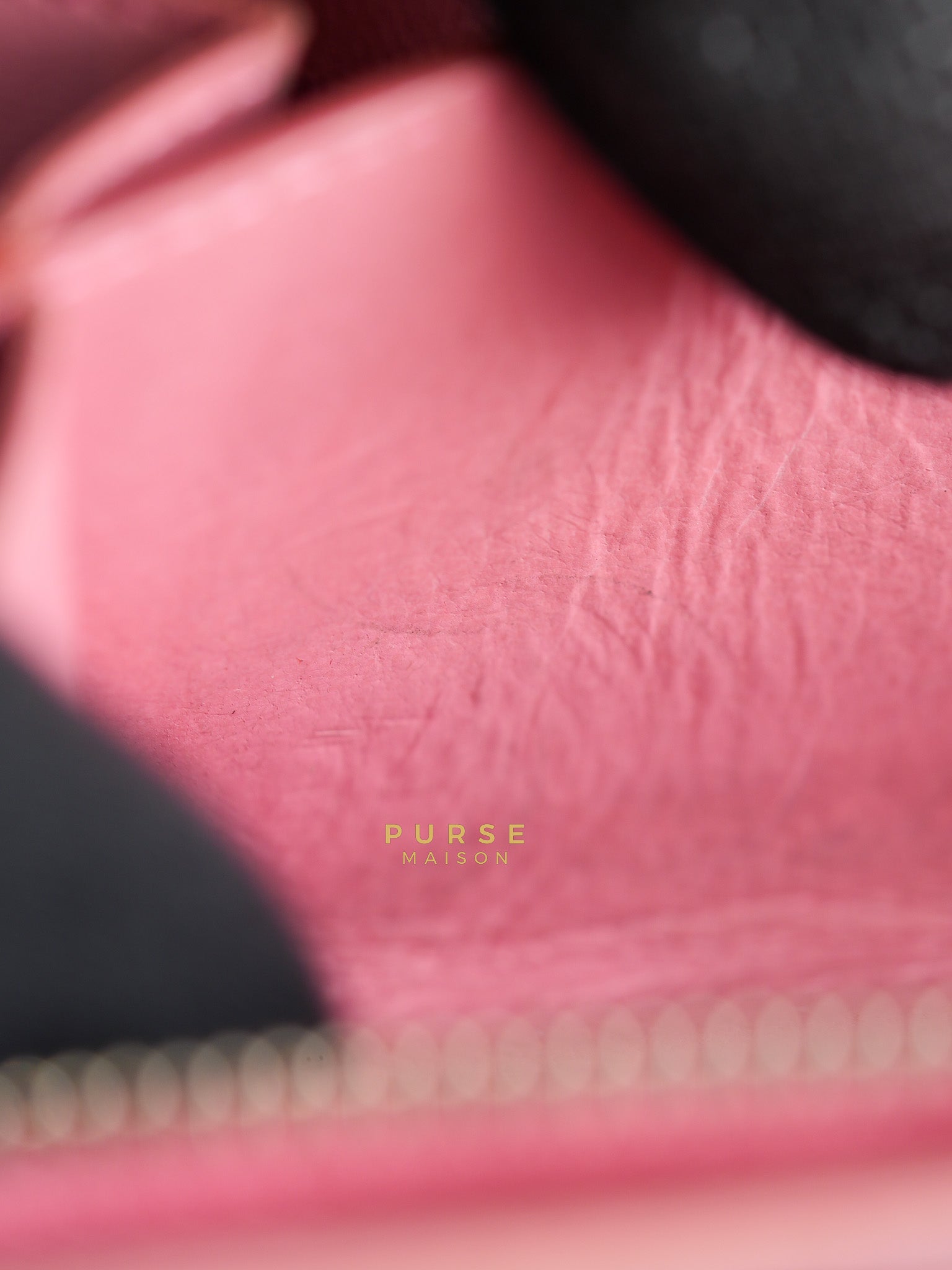 Bifold Compact Wallet in Pink Lambskin Leather and Silver Hardware Series 16 | Purse Maison Luxury Bags Shop