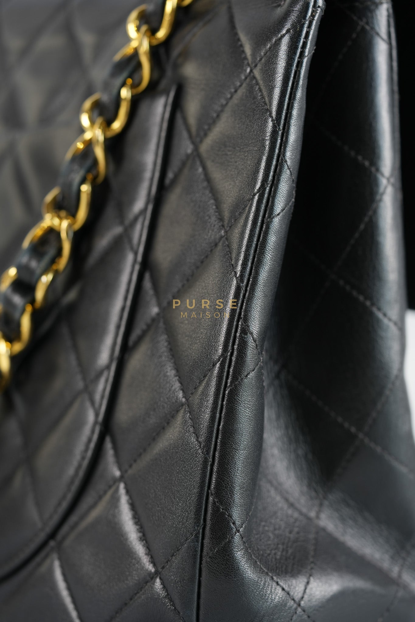 Big CC Maxi Single Flap Vintage Bagin Black Series 3 | Purse Maison Luxury Bags Shop