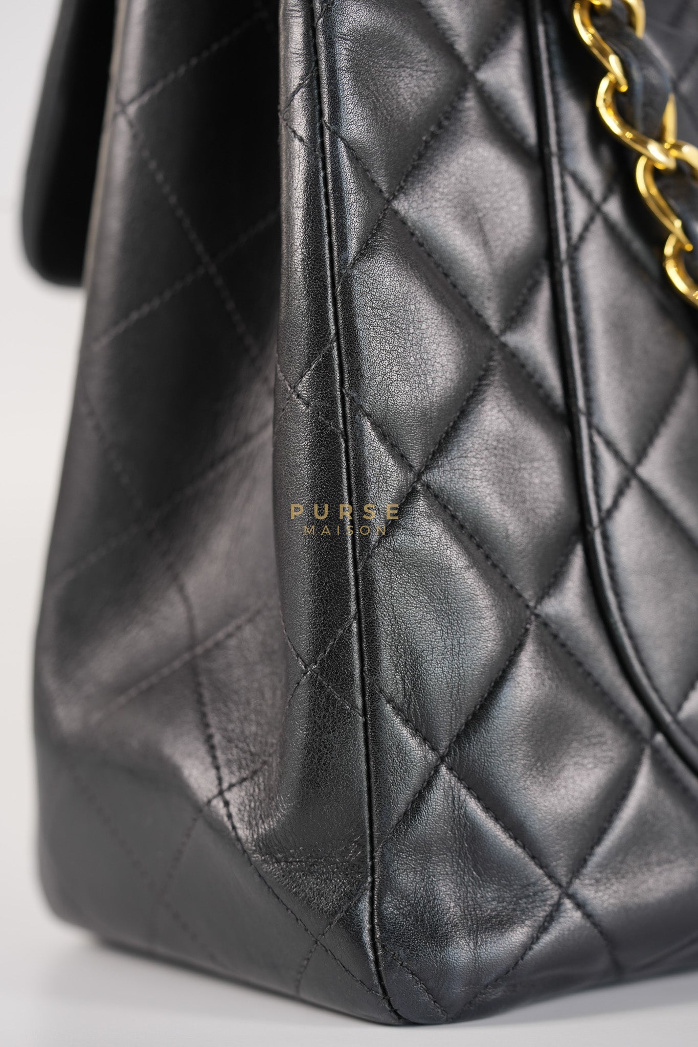 Big CC Maxi Single Flap Vintage Bagin Black Series 3 | Purse Maison Luxury Bags Shop