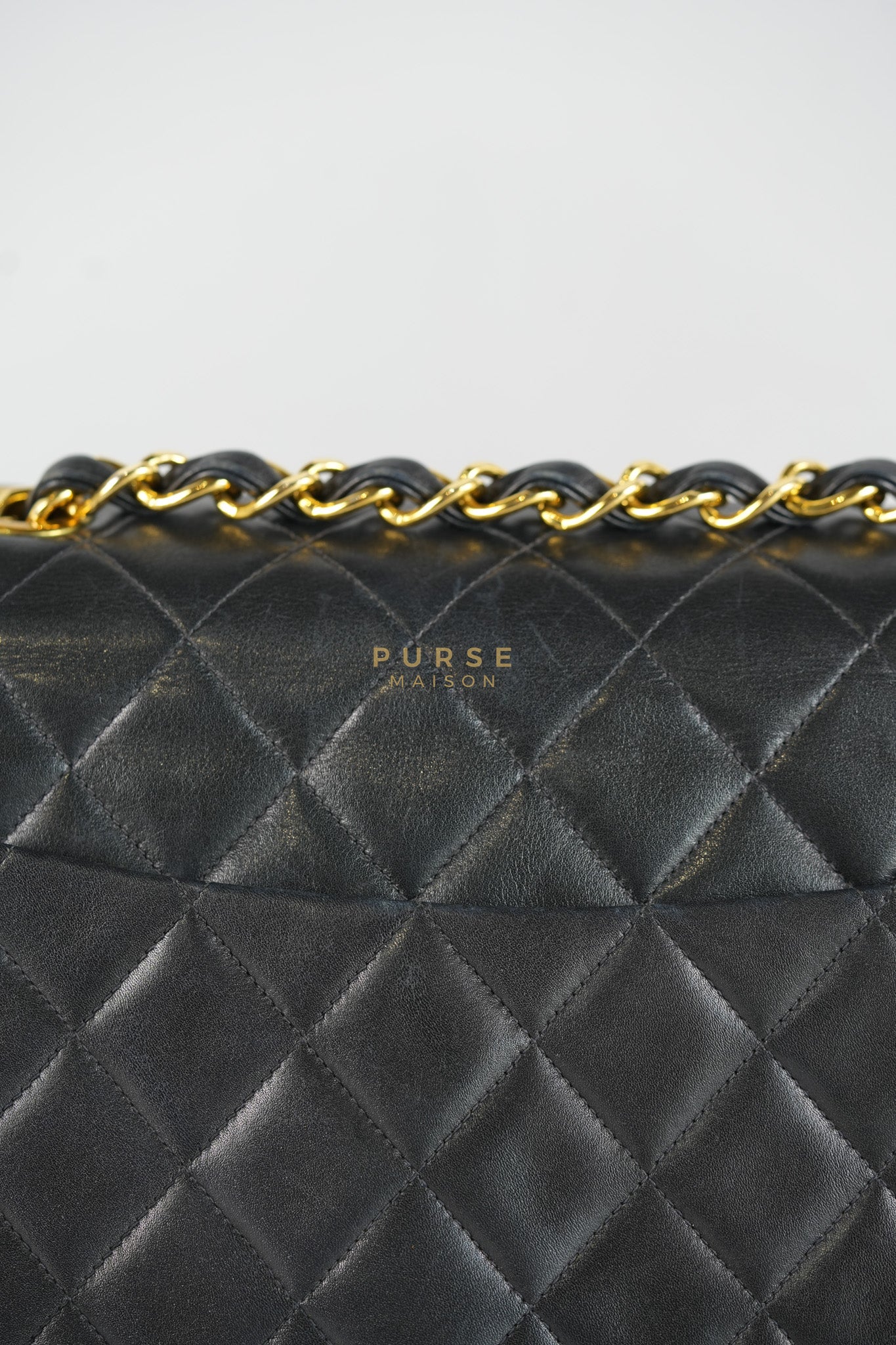 Big CC Maxi Single Flap Vintage Bagin Black Series 3 | Purse Maison Luxury Bags Shop