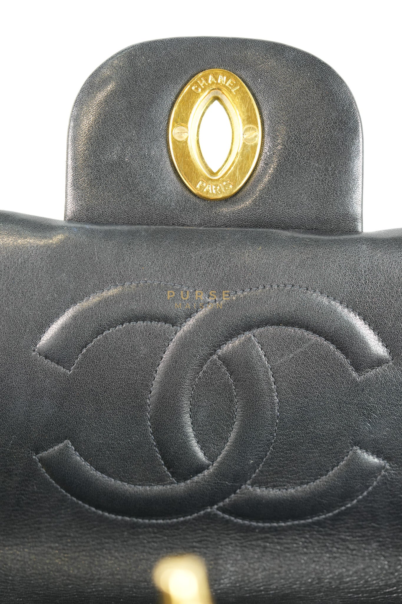 Big CC Maxi Single Flap Vintage Bagin Black Series 3 | Purse Maison Luxury Bags Shop