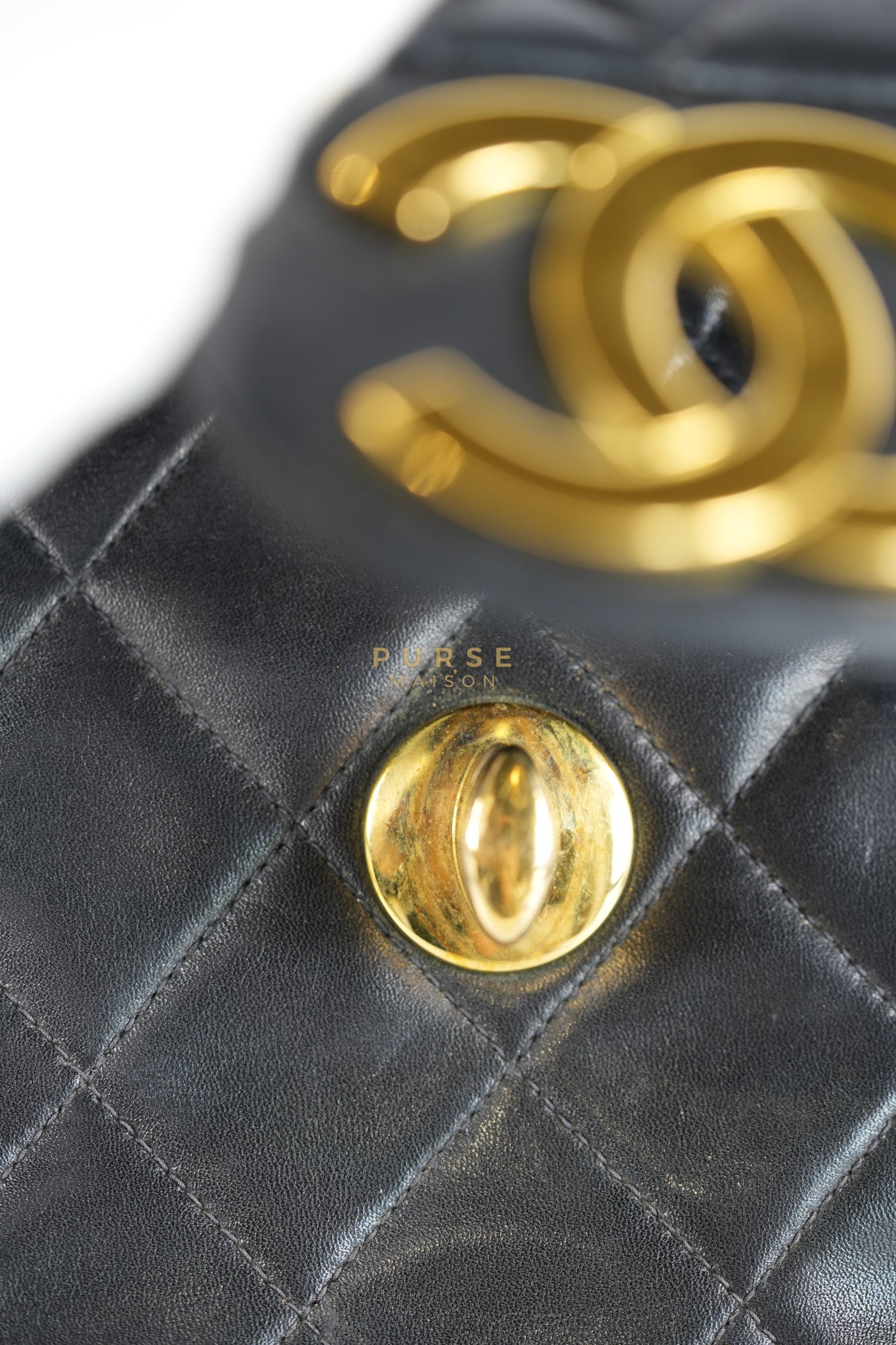 Big CC Maxi Single Flap Vintage Bagin Black Series 3 | Purse Maison Luxury Bags Shop