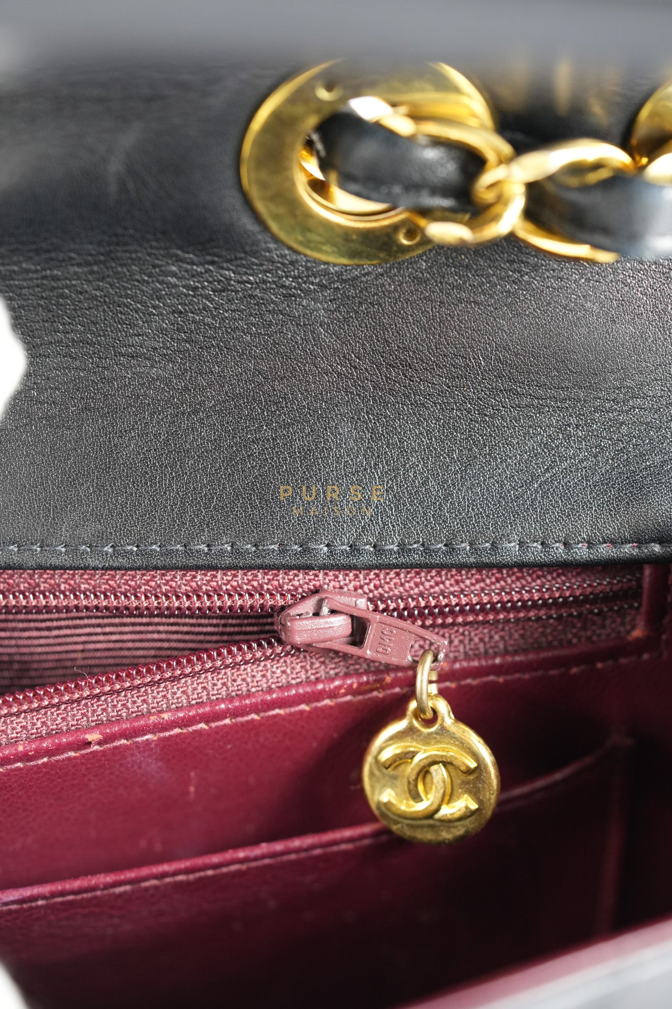 Big CC Maxi Single Flap Vintage Bagin Black Series 3 | Purse Maison Luxury Bags Shop