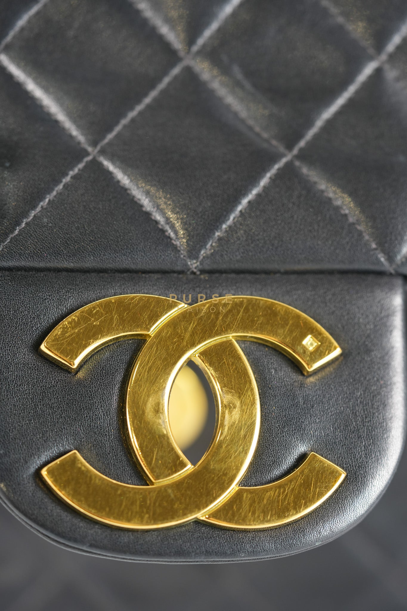 Big CC Maxi Single Flap Vintage Bagin Black Series 3 | Purse Maison Luxury Bags Shop