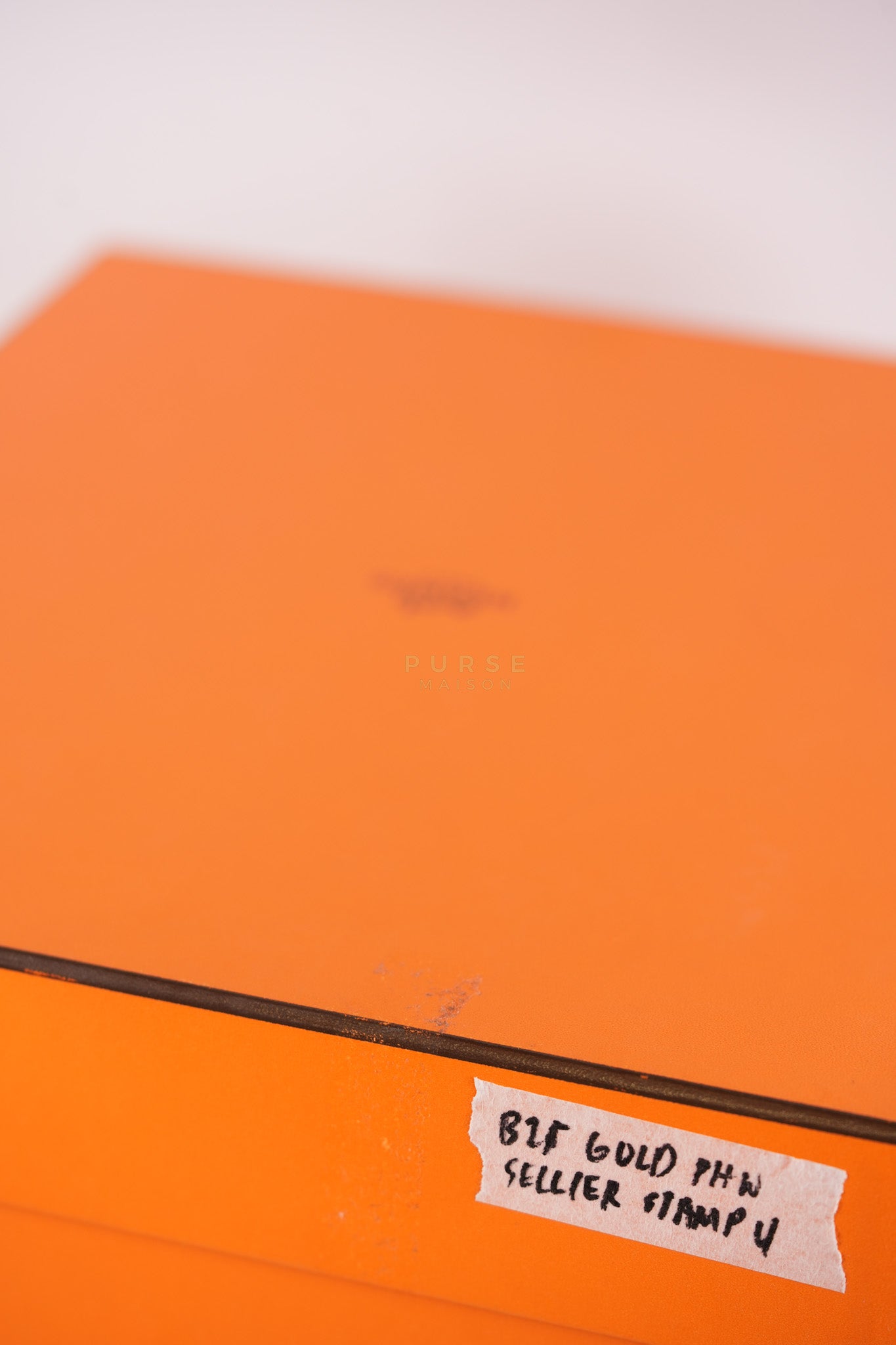 Bikrin 25 Sellier in Gold Epsom Leather and Palladium Hardware Stamp U (2022) | Purse Maison Luxury Bags Shop