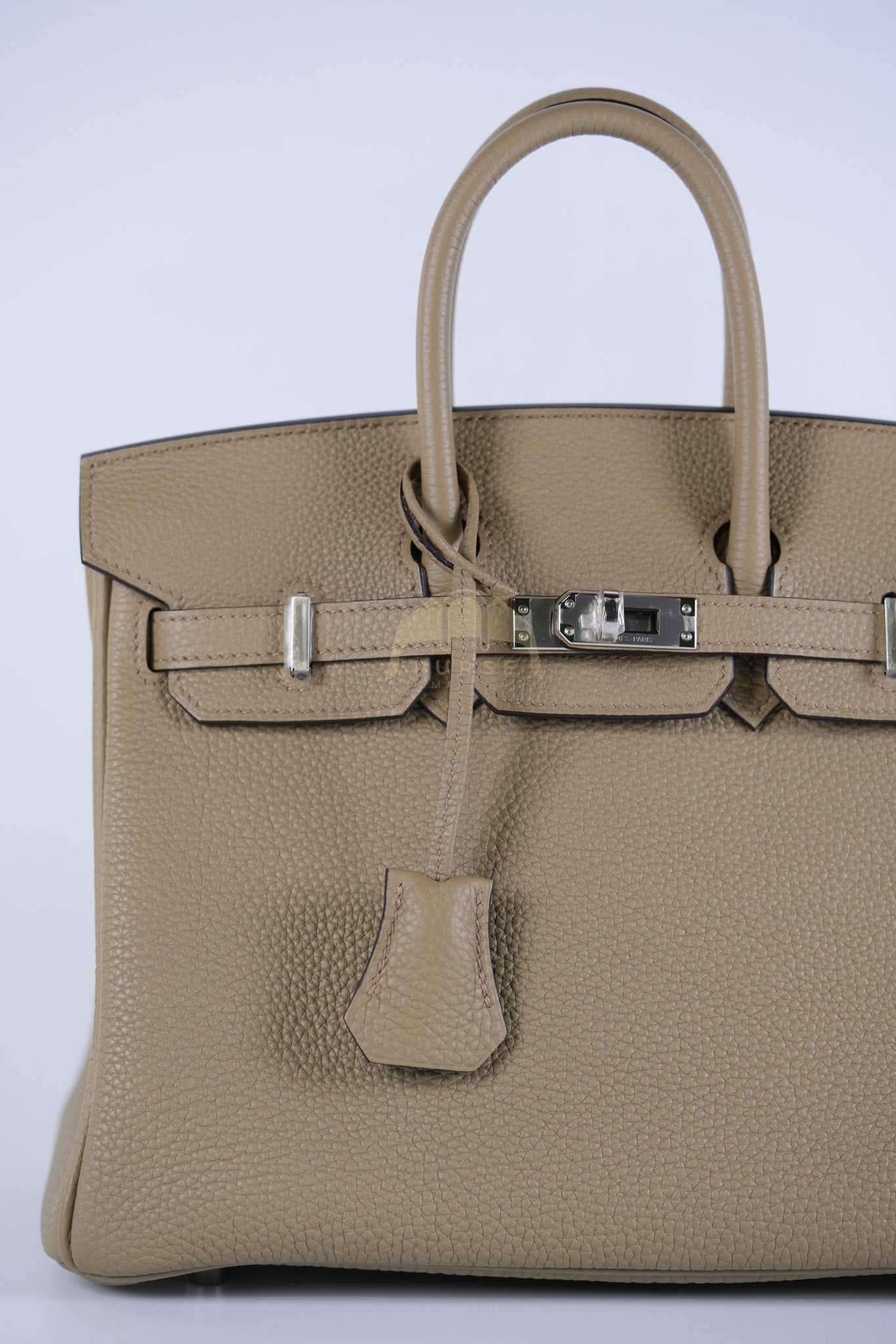 Birkin 25 Beige Marfa Togo Leather in Palladium Hardware Stamp W(2024) | Purse Maison Luxury Bags Shop