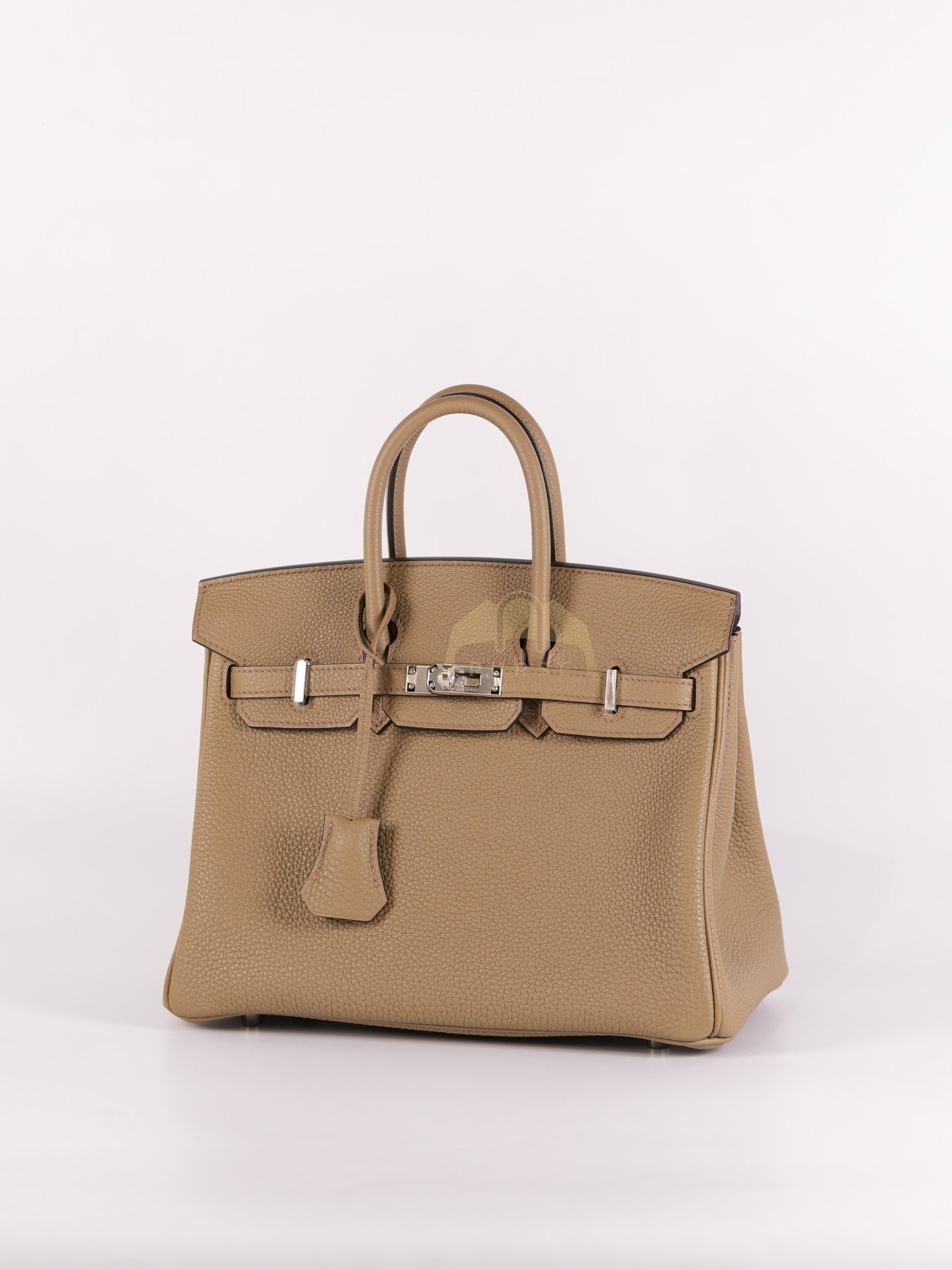Birkin 25 Beige Marfa Togo Leather in Palladium Hardware Stamp W(2024) | Purse Maison Luxury Bags Shop
