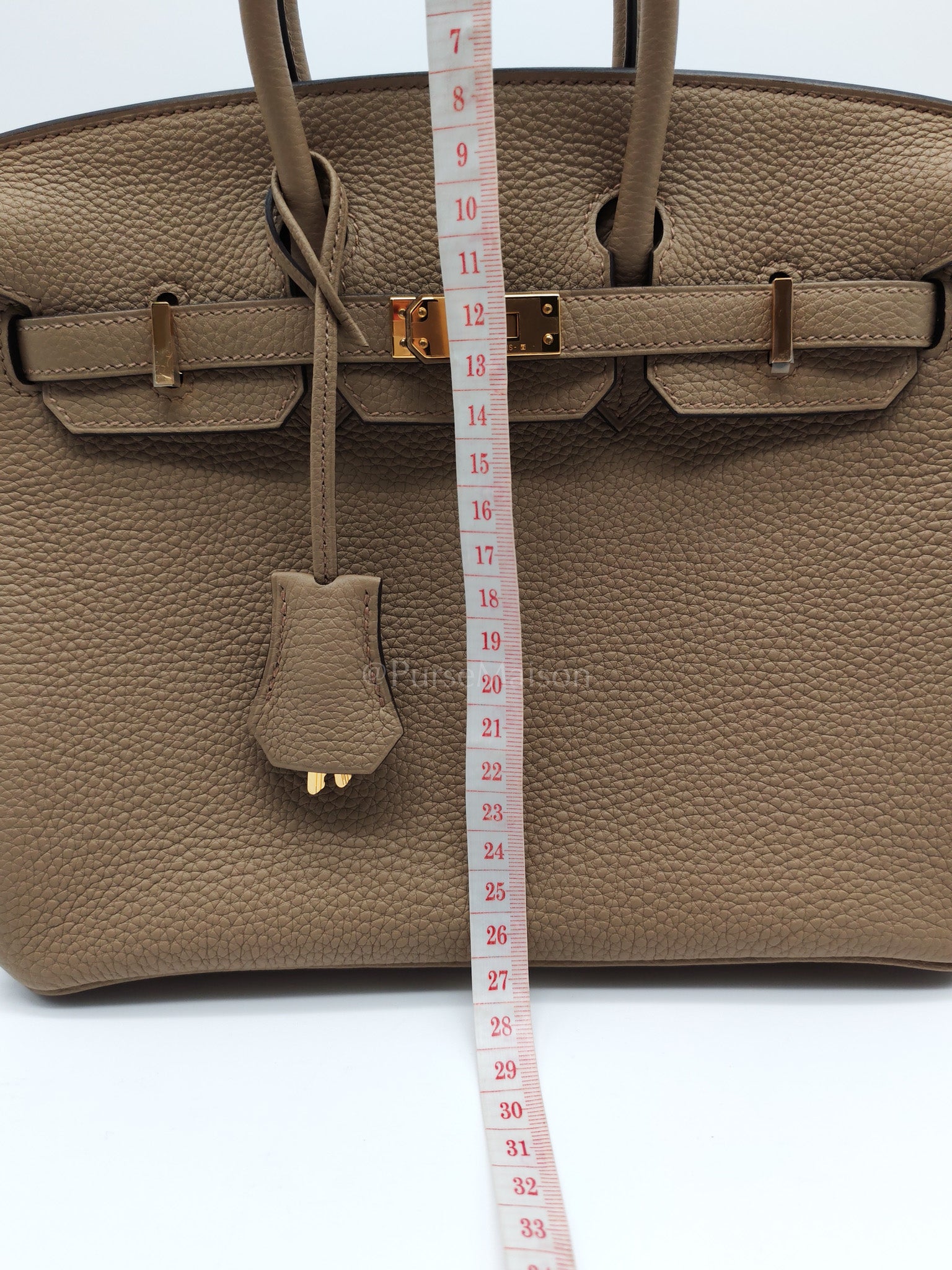Birkin 25 in Beige Marfa Togo Leather Gold Hardware Stamp W(2024) | Purse Maison Luxury Bags Shop
