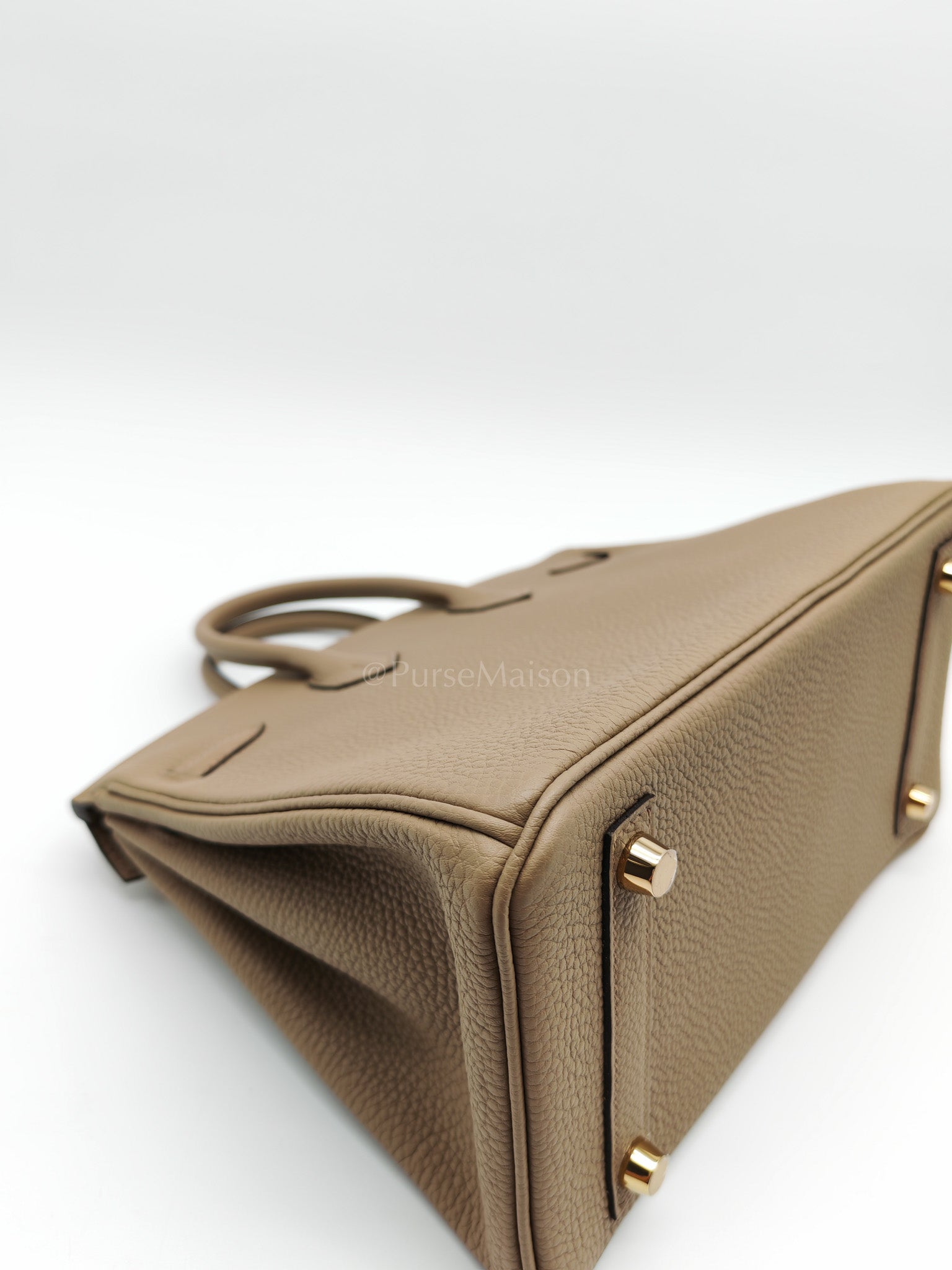 Birkin 25 in Beige Marfa Togo Leather Gold Hardware Stamp W(2024) | Purse Maison Luxury Bags Shop