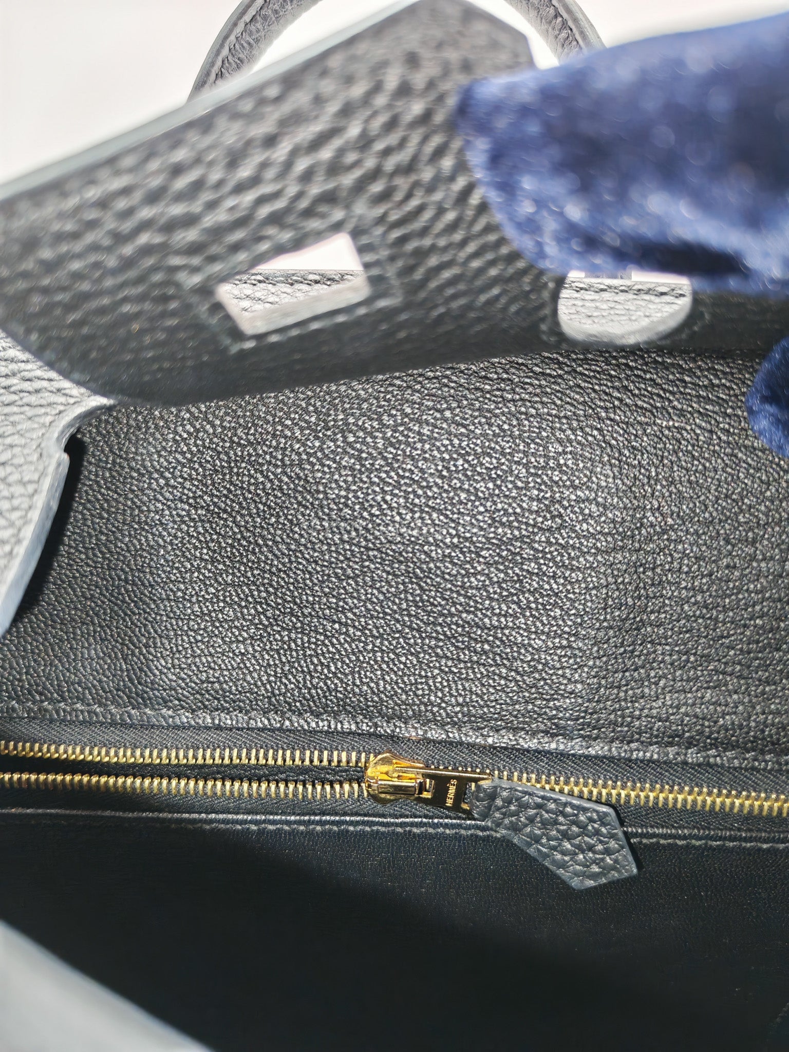 Birkin 25 in Black/Noir Togo Leather & Rose Gold Hardware Stamp Y(2020) | Purse Maison Luxury Bags Shop