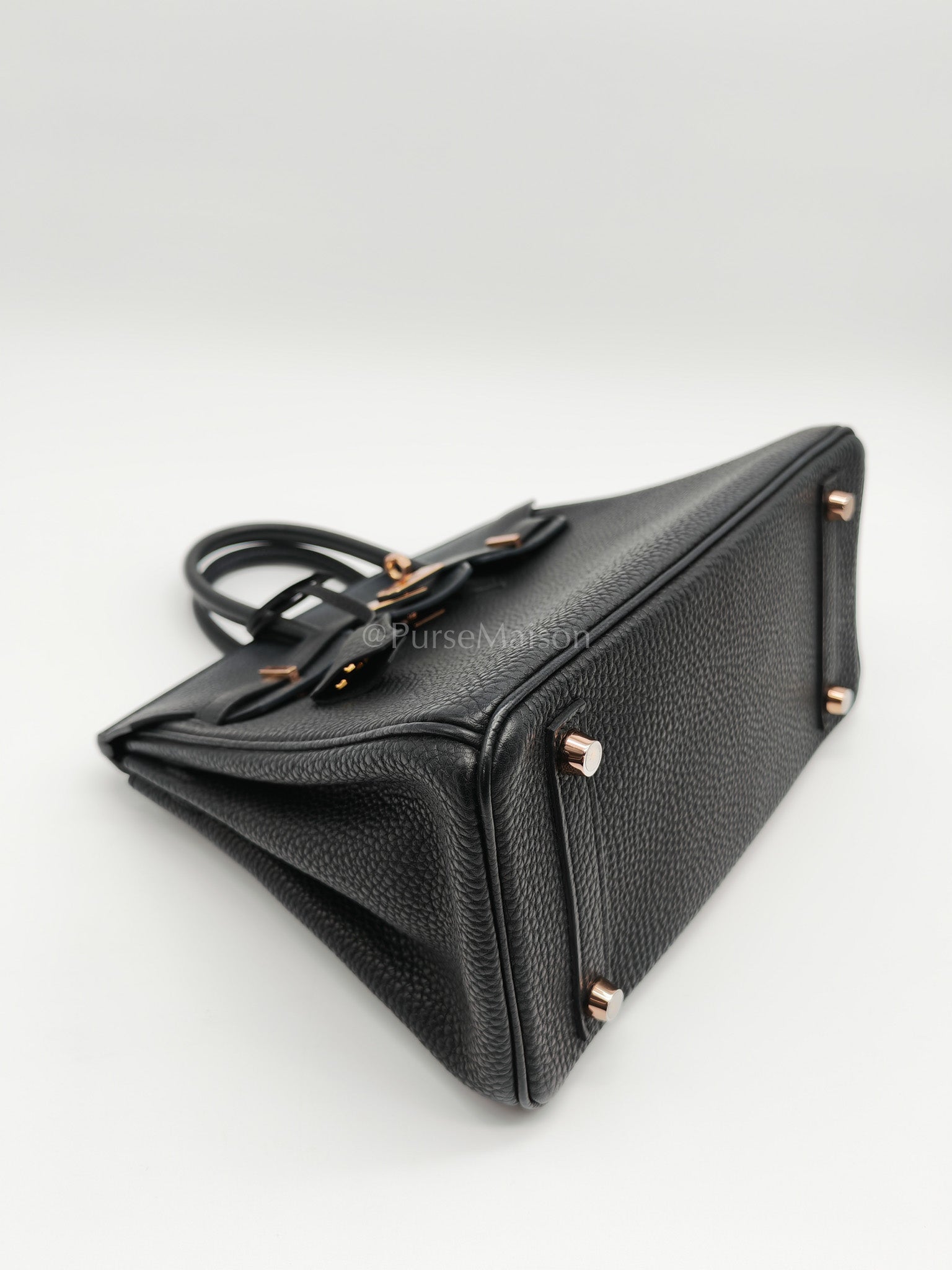 Birkin 25 in Black/Noir Togo Leather & Rose Gold Hardware Stamp Y(2020) | Purse Maison Luxury Bags Shop