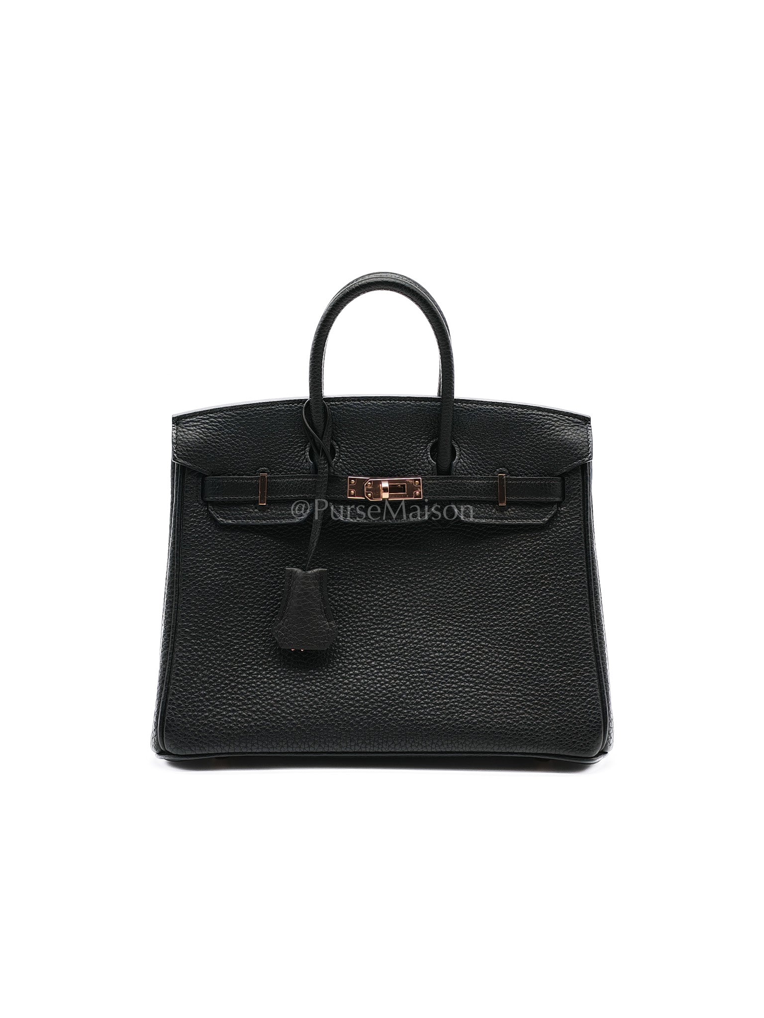 Birkin 25 in Black/Noir Togo Leather & Rose Gold Hardware Stamp Y(2020) | Purse Maison Luxury Bags Shop